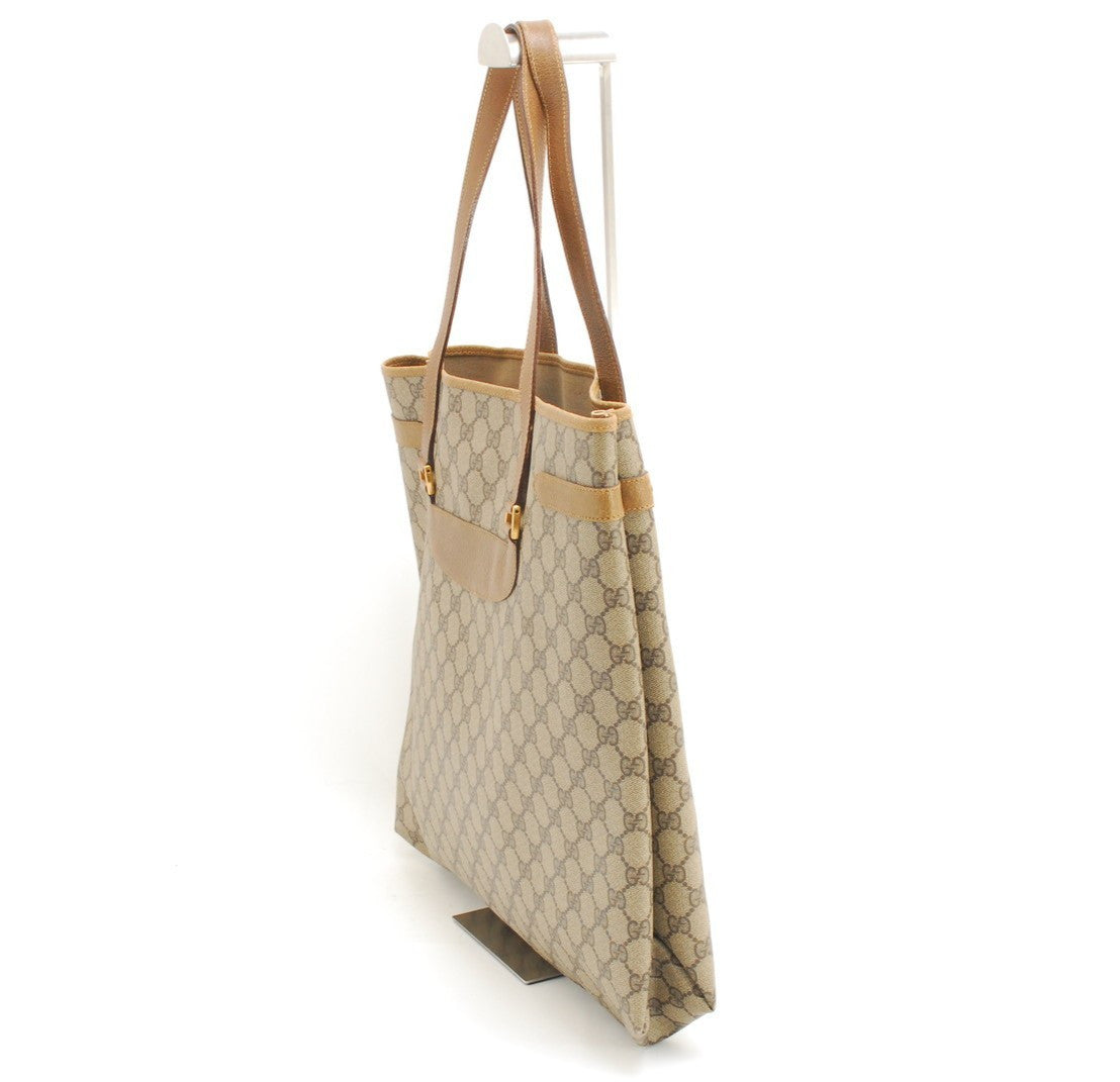 Gucci Vintage GG Supreme Shoulder Bag - Brown, PVC Leather