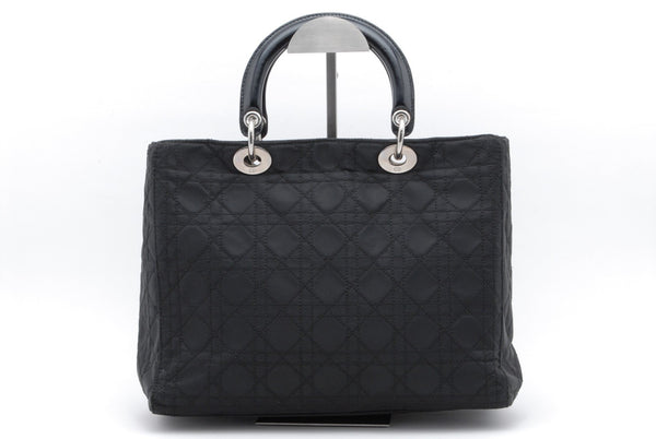 Dior Lady Dior Handbag - Black, Nylon