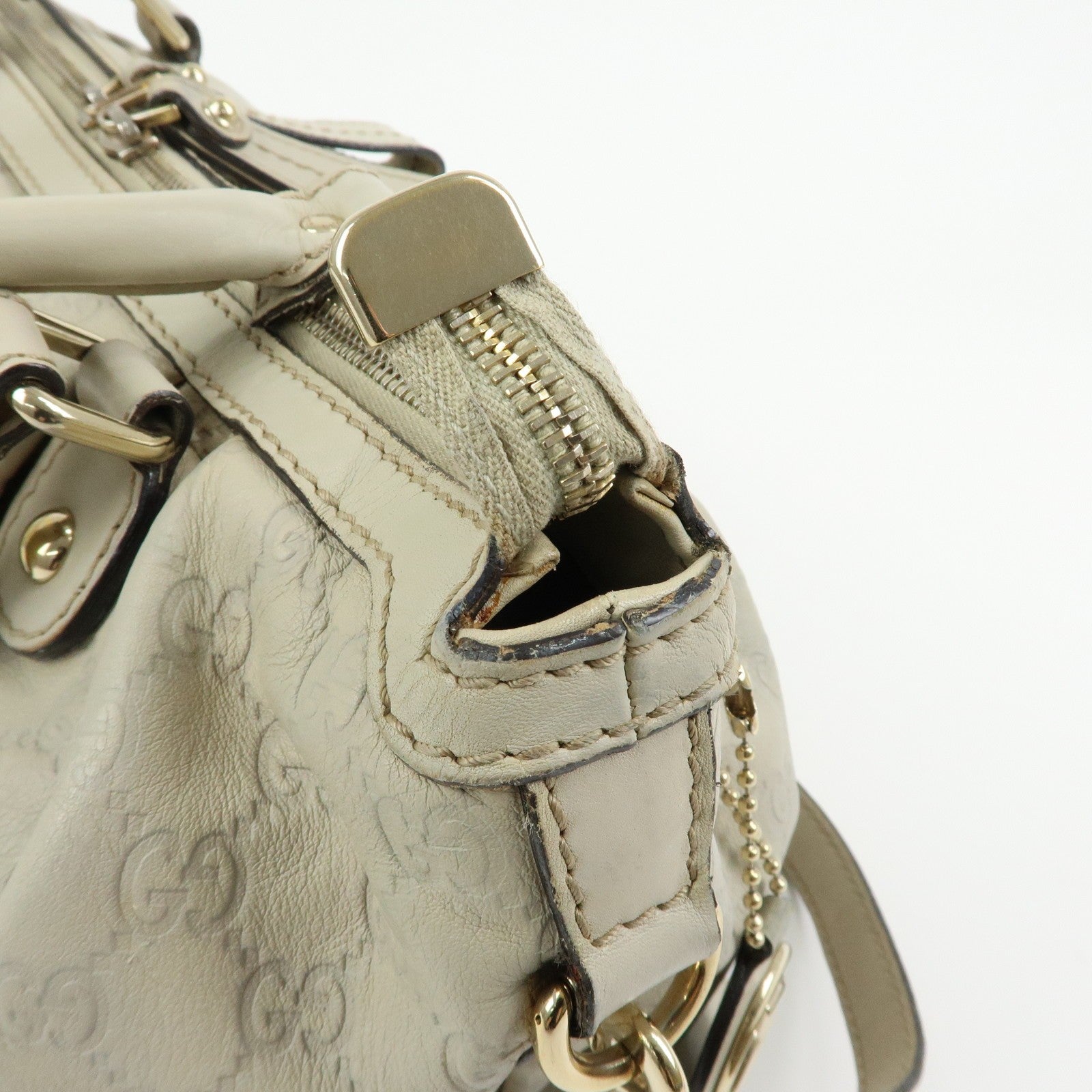 Gucci Sukey 2Way Hand Bag - Ivory, Guccissima Leather
