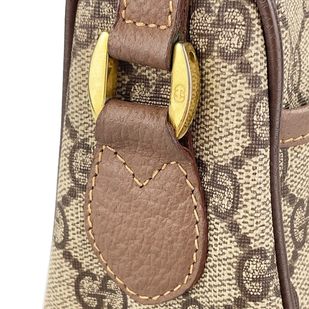 Gucci Sherry Line Shoulder Bag - Beige, Brown, Leather, PVC