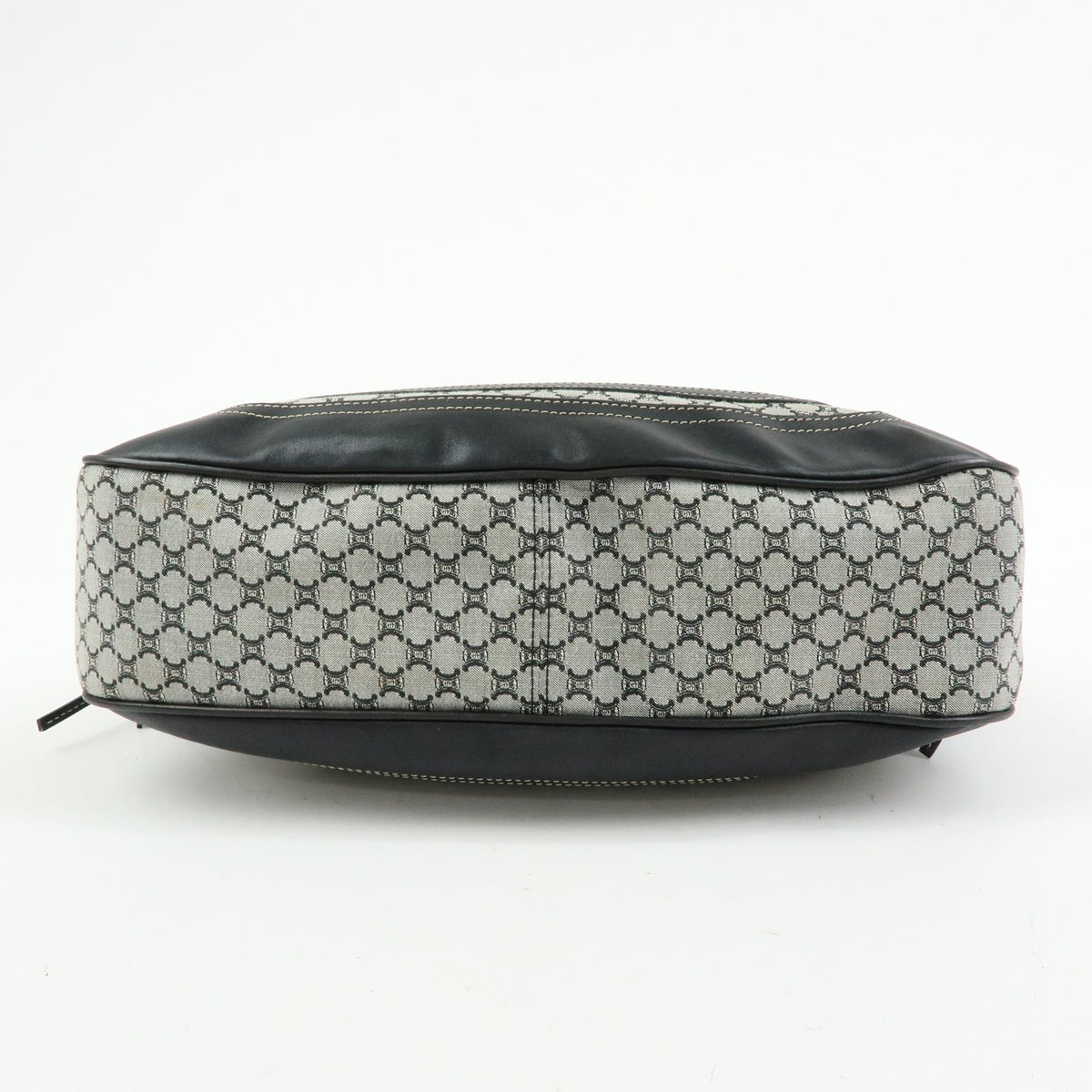 Celine Macadam Shoulder Bag - Black, Canvas, Leather