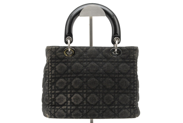 Christian Dior Lady Dior Handbag - Black, Denim