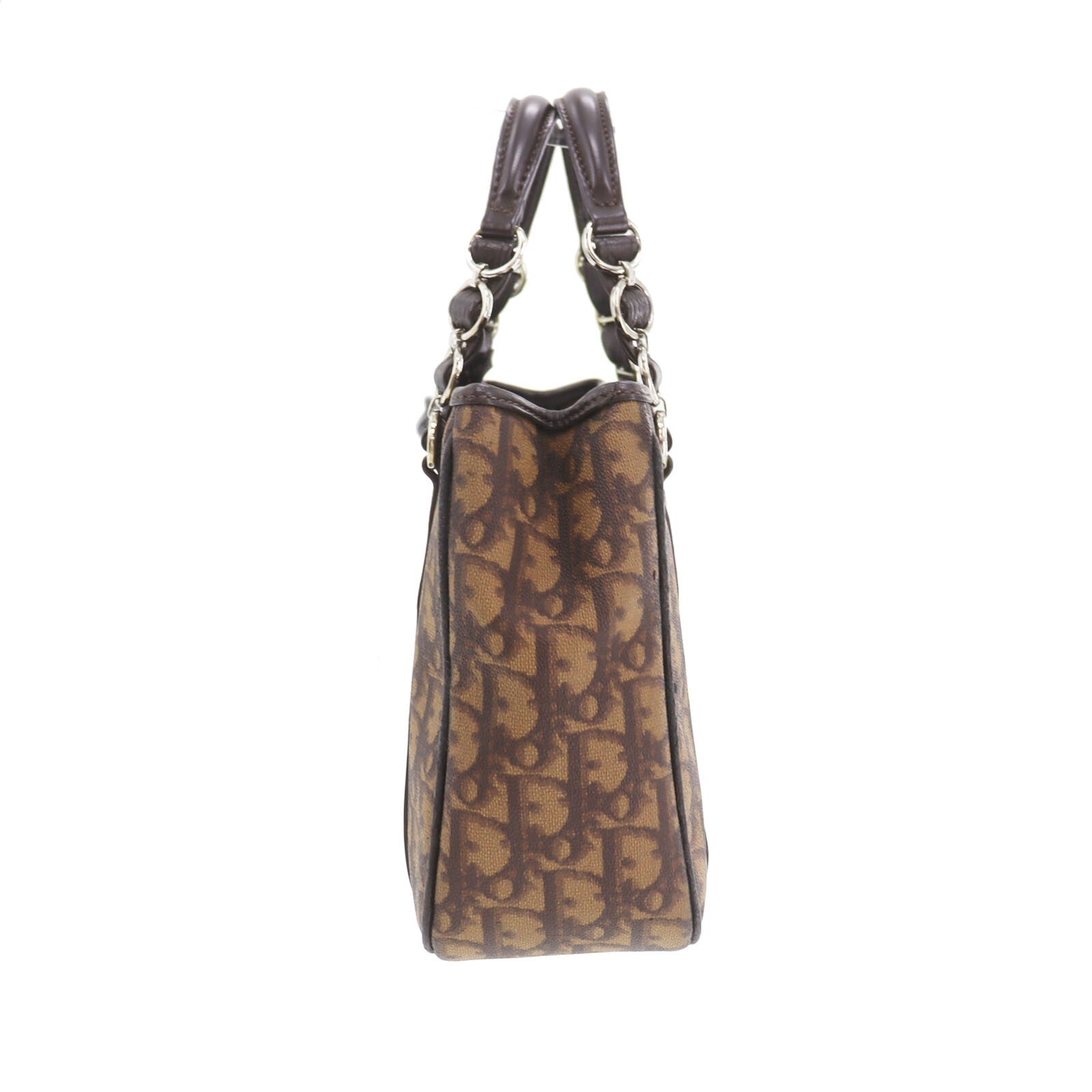 Christian Dior Trotter Handbag - Brown, PVC