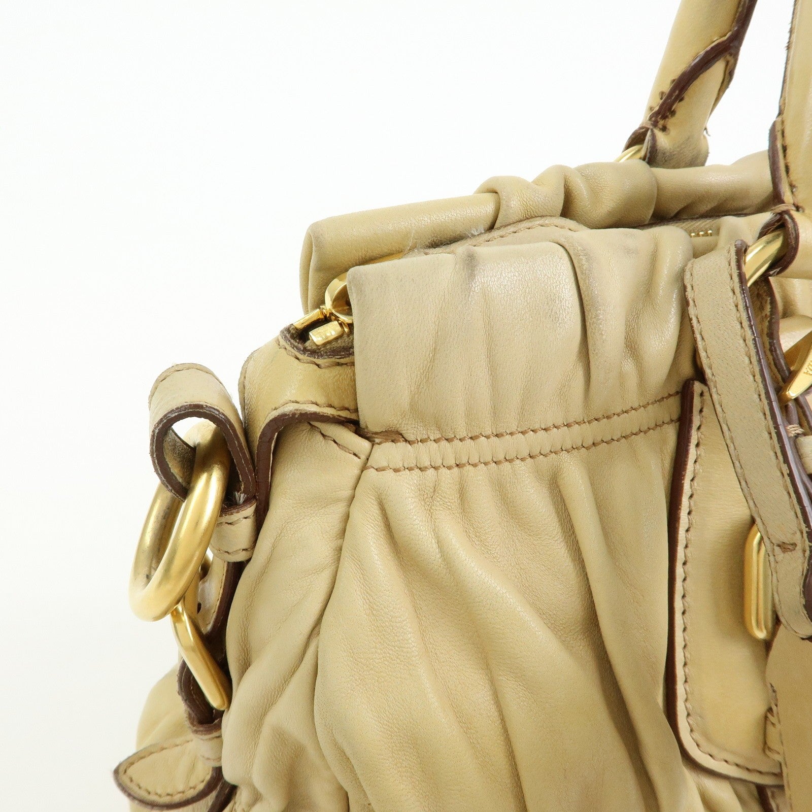 Prada Hand Bag - Camel, Nappa Leather