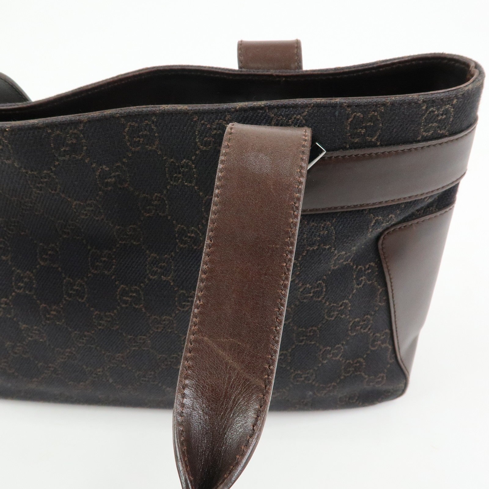Gucci Hand Bag - Dark Brown, Canvas Leather