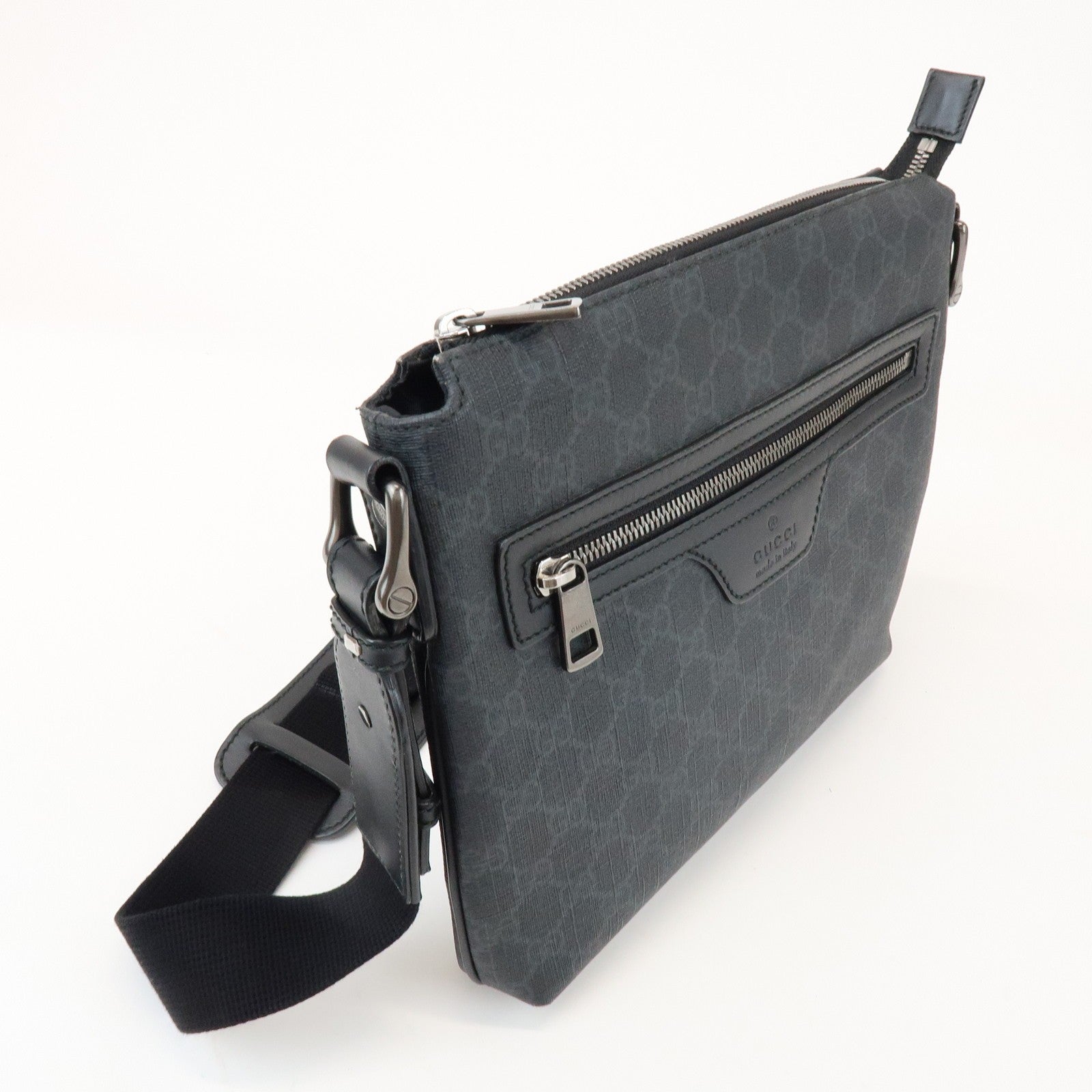 Gucci Shoulder Crossbody Bag - Black, PVC Leather 