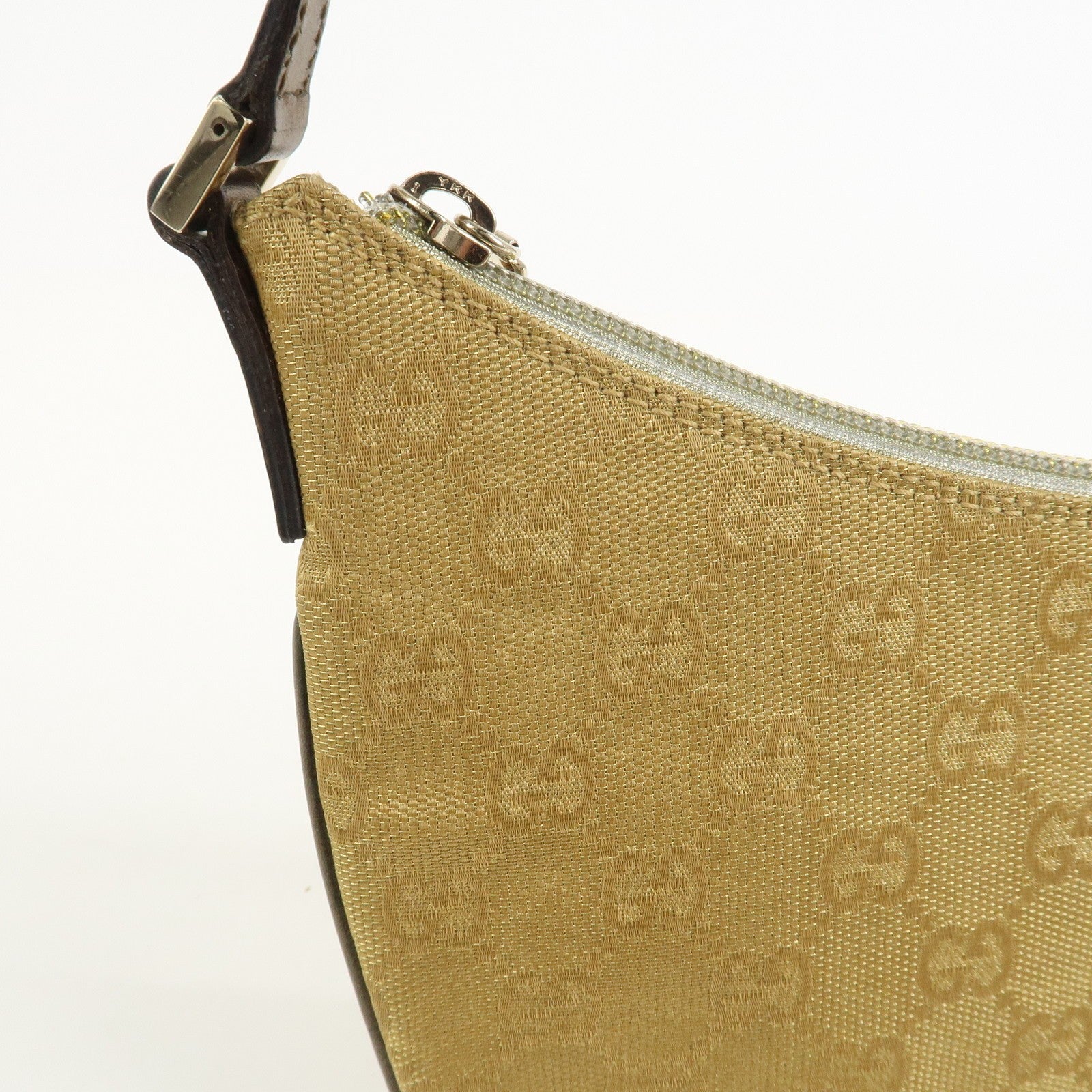 Gucci Shoulder Bag - Gold, GG Canvas Leather