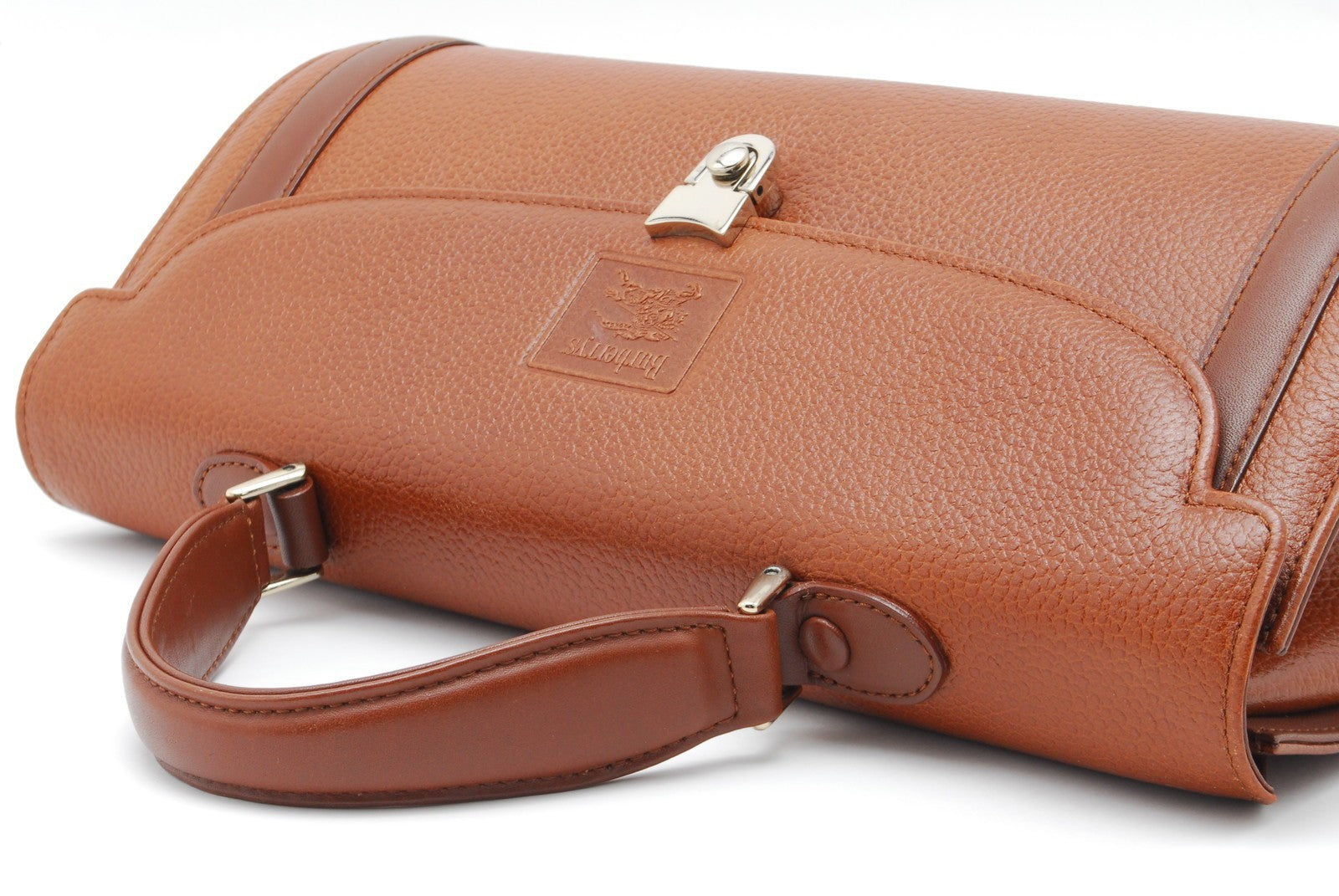 Burberry Nova Check Hand Tote Bag - Brown, Leather 
