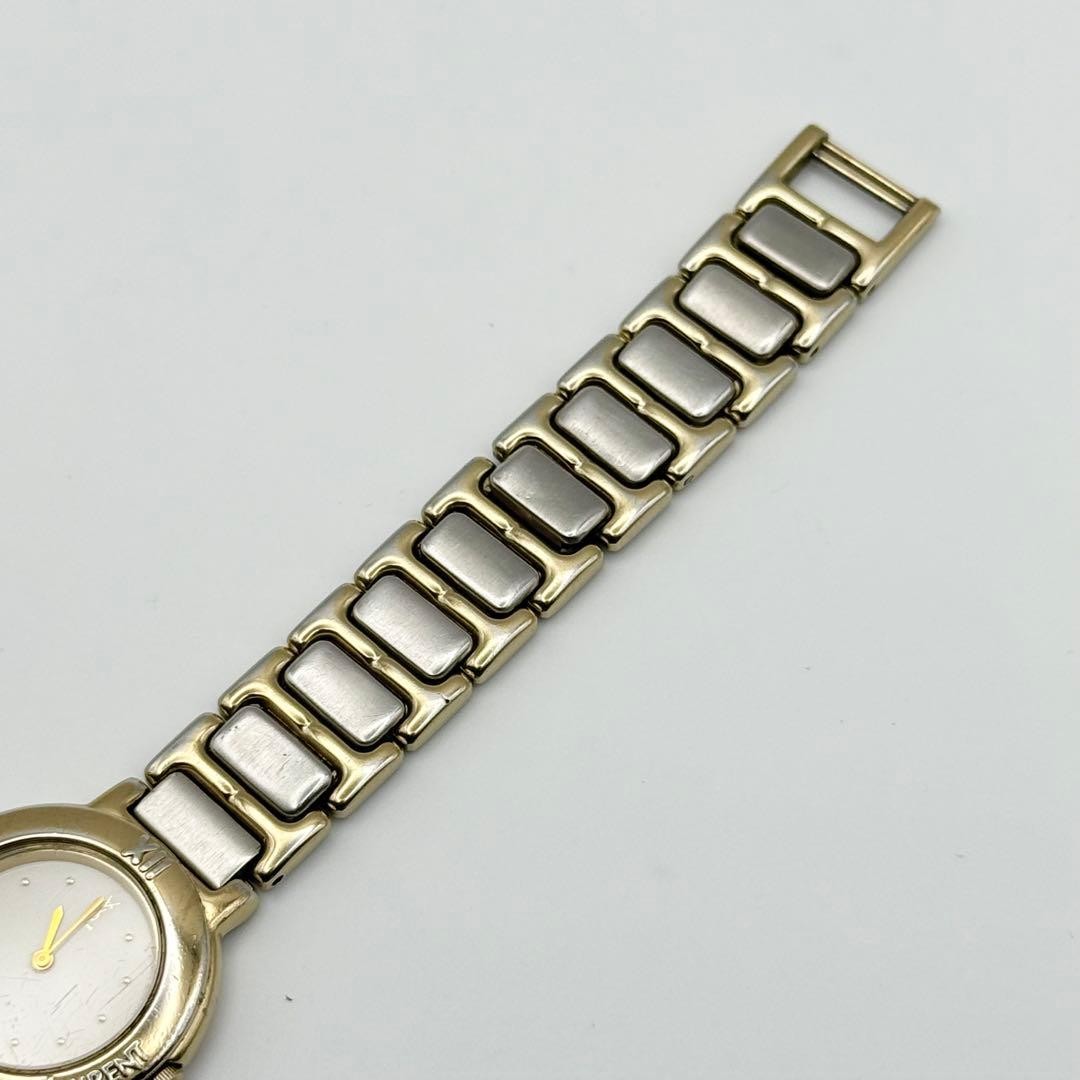 Saint Laurent Quartz Wristwatch - White, Gold