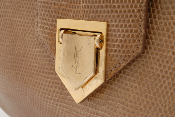 Saint Laurent Yves Saint Laurent Shoulder Bag - Beige, Leather