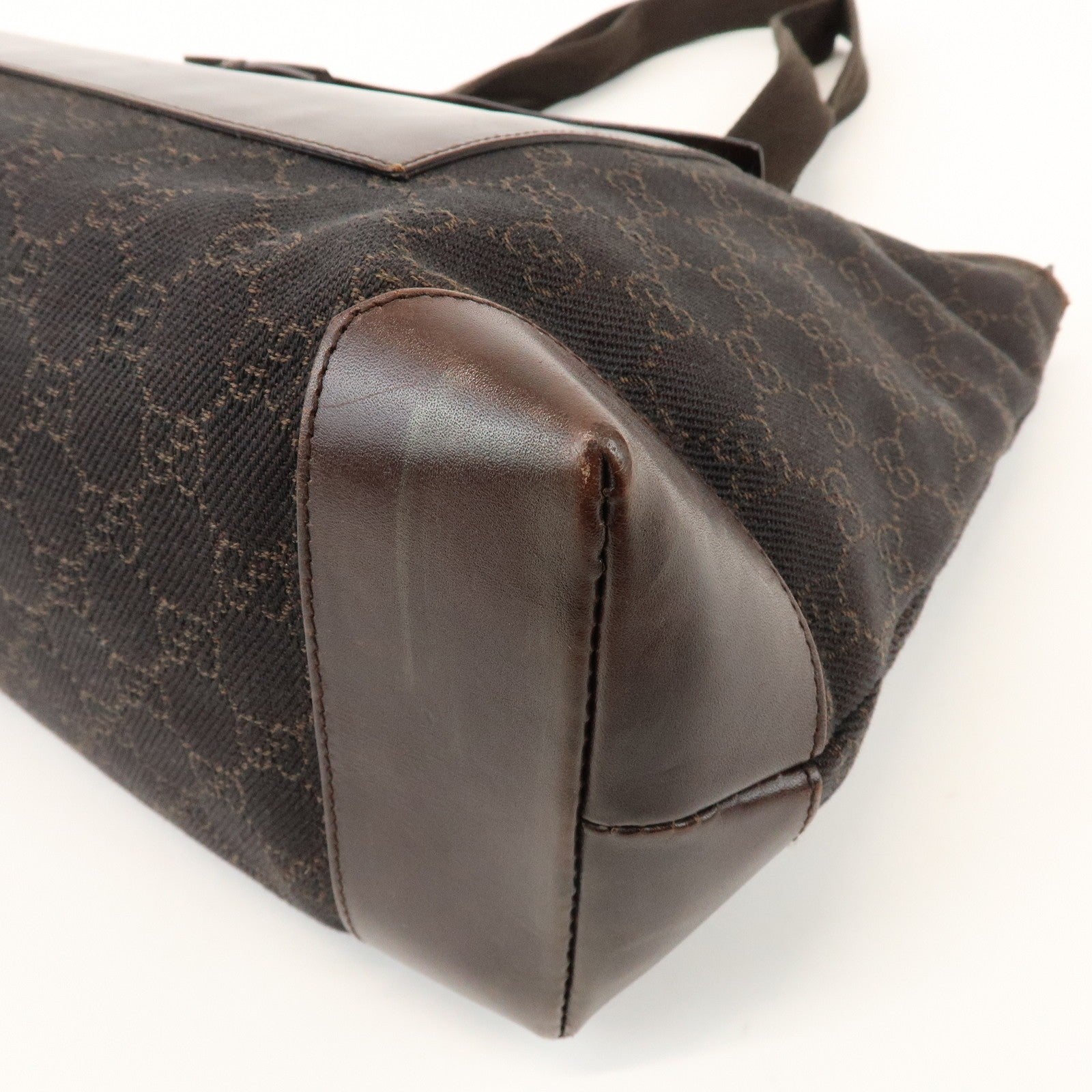 Gucci Tote Bag - Dark Brown, Canvas and Leather