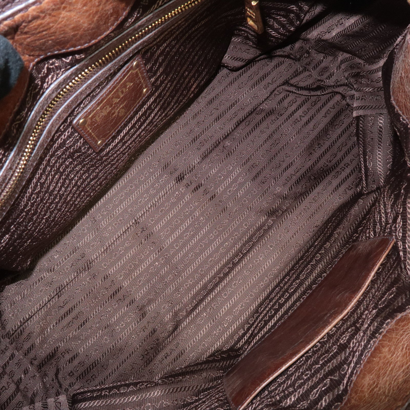 Prada 2way Bag - Brown, Leather