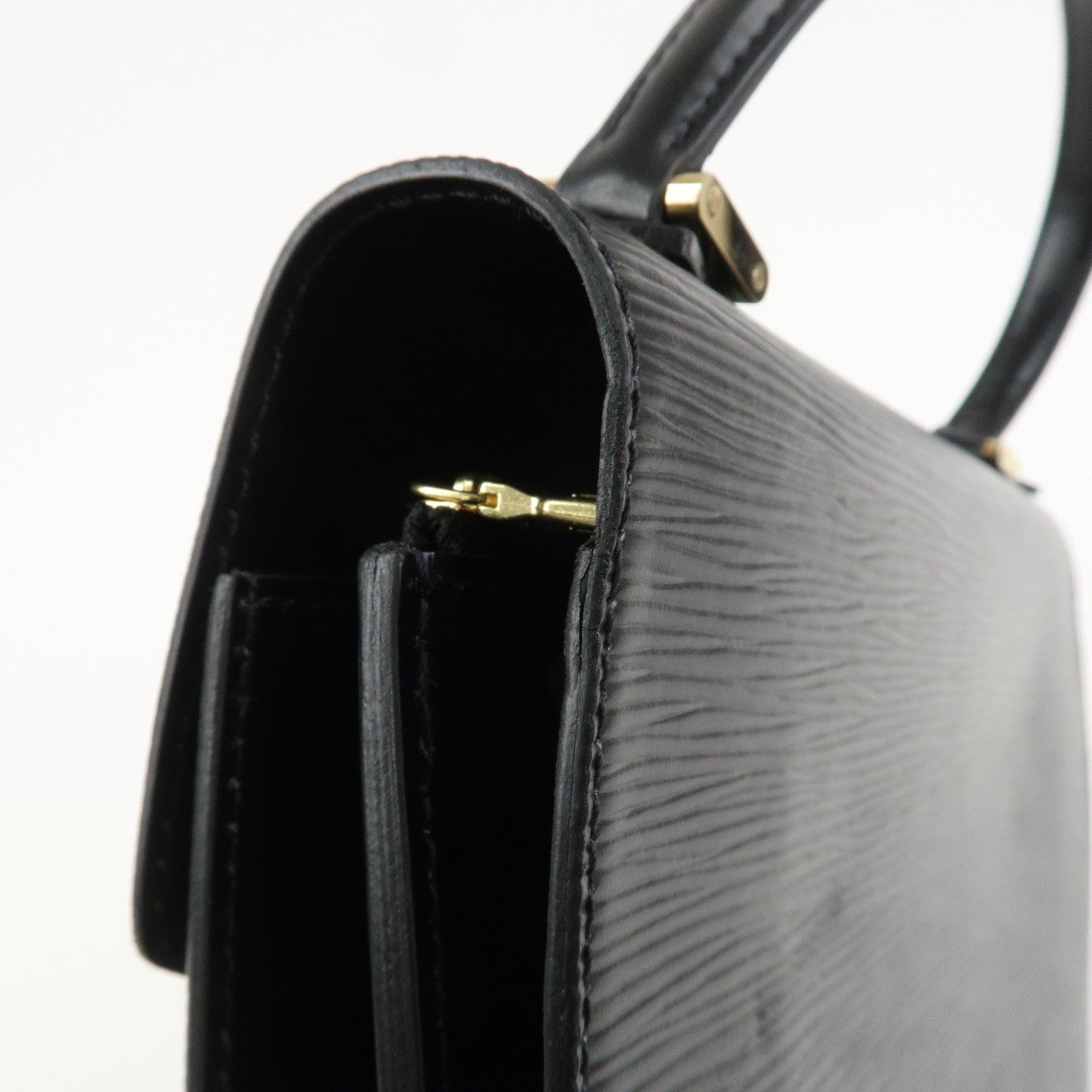 Louis Vuitton Epi Concorde Leather Hand Bag Noir Black