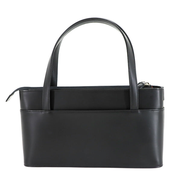 Burberry Hand Bag - Black, Leather and Canvas