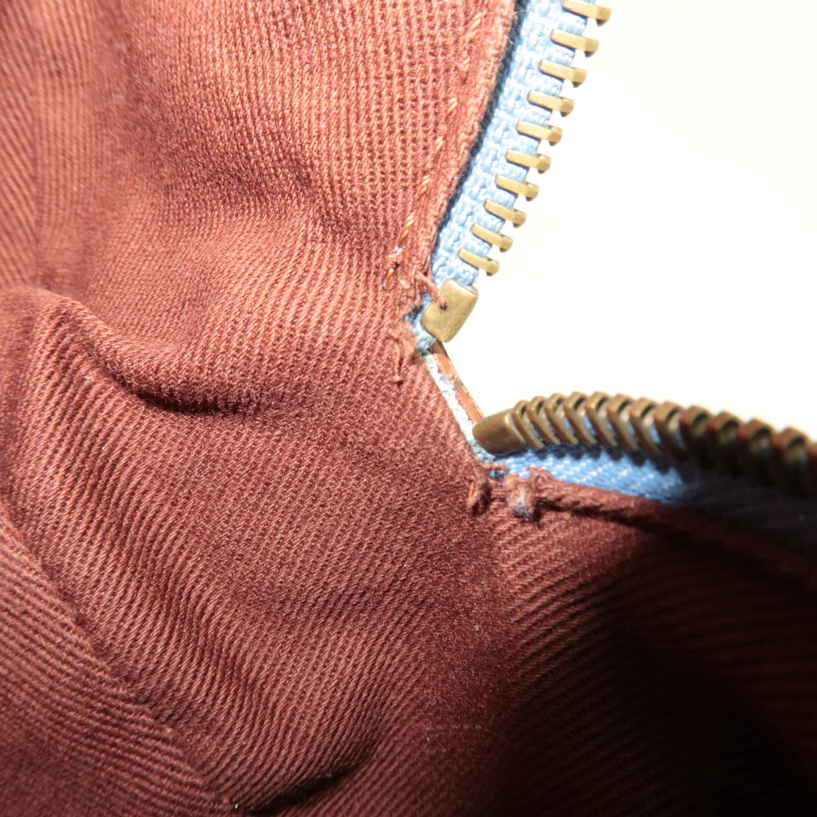 Celine C Macadam Shoulder Bag - Blue Brown, Suede Leather 
