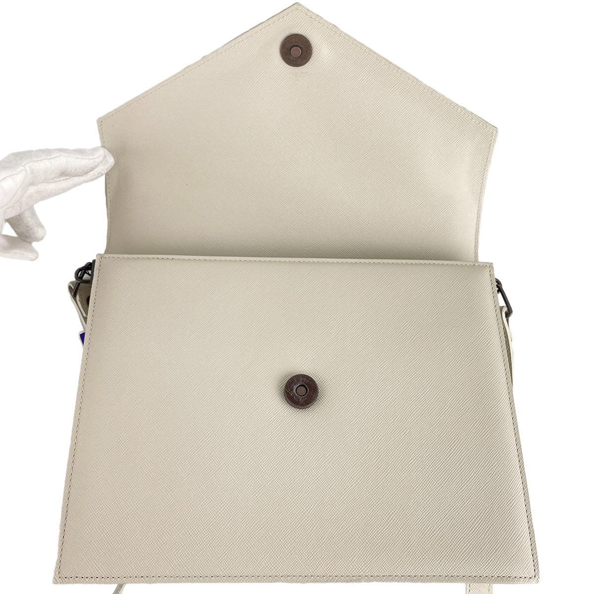 Saint Laurent Shoulder Bag - Off White, Leather