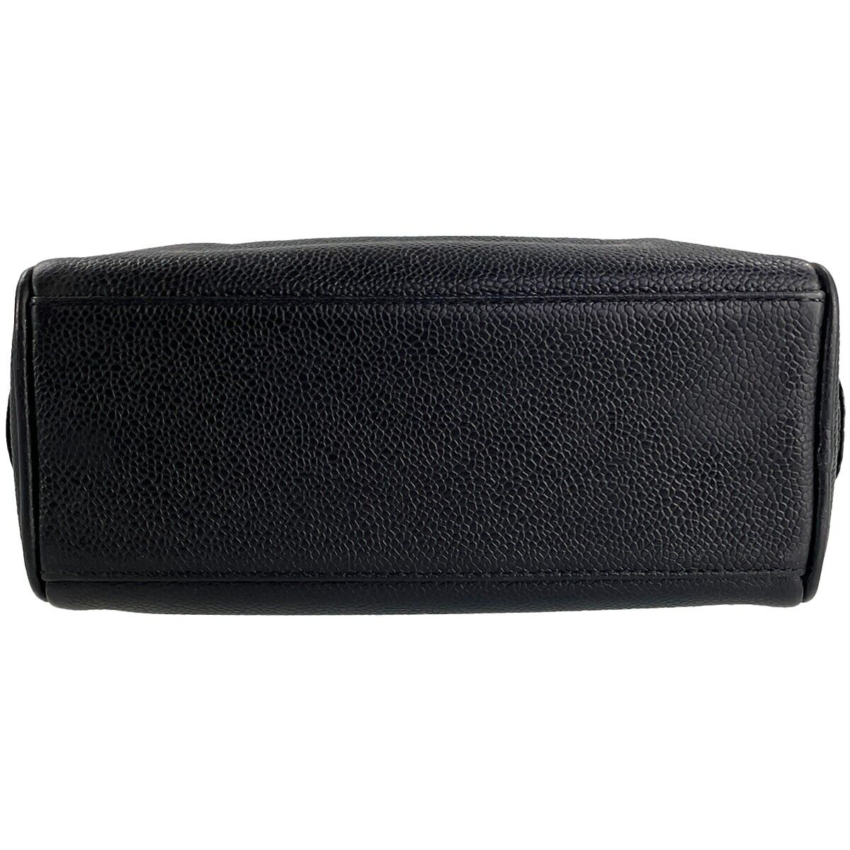 Chanel CC Logos Pouch - Black, CalfSkin Leather