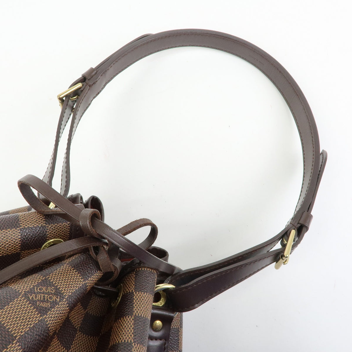 Louis Vuitton Petit Noe Shoulder Bag - Brown, Damier Canvas, Leather