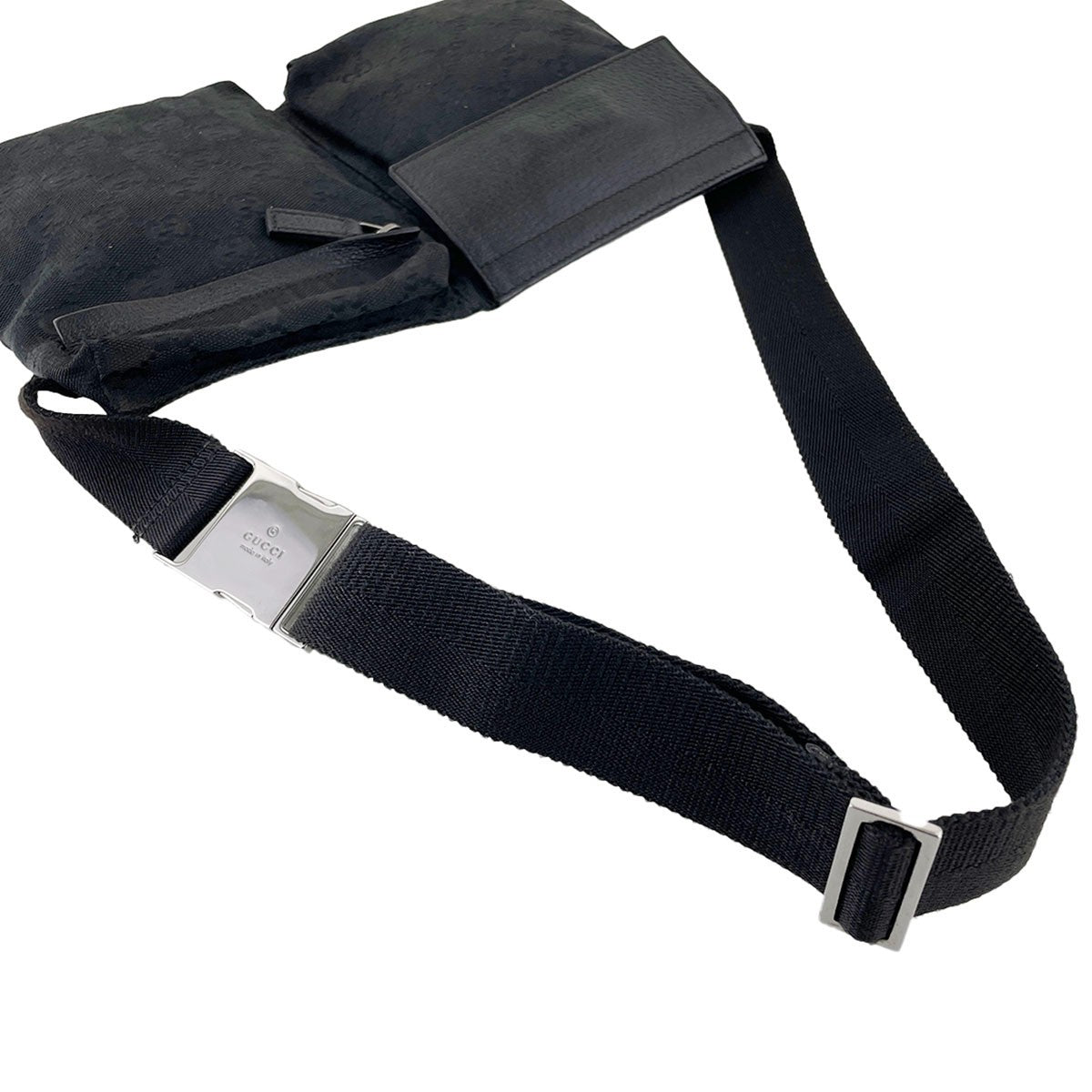 Gucci GG Waist Bag - Black, Canvas Fabric