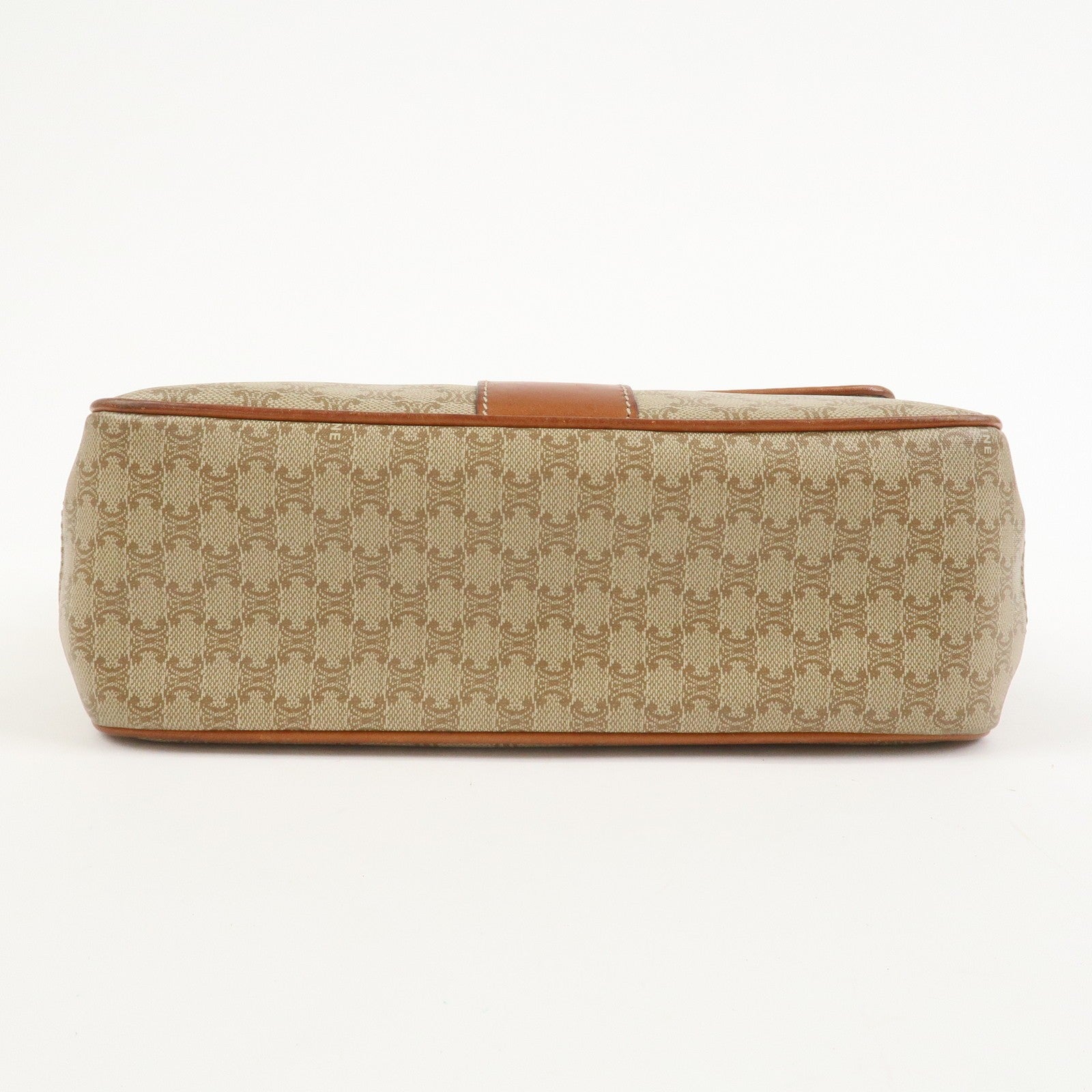 Celine Macadam Shoulder Bag - Beige, PVC Leather 