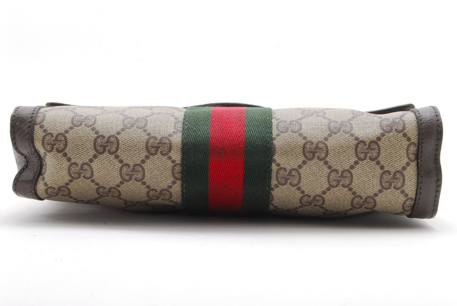Gucci Sherry Clutch Bag - Beige, PVC Leather