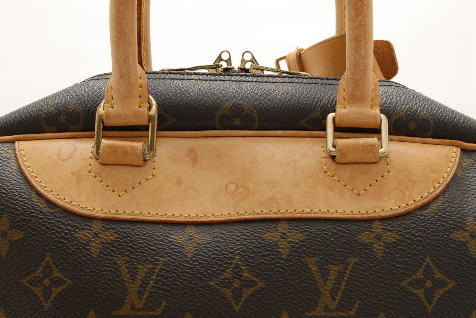 Louis Vuitton Deauville Hand Bag - Brown, Leather- מגיע עם המנעול!