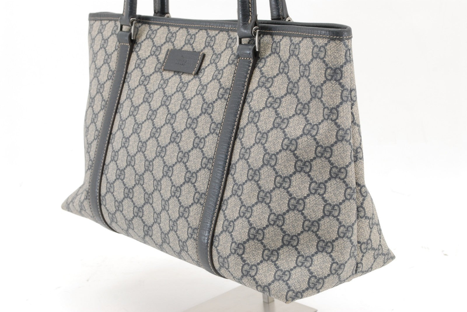 Gucci GG Supreme Tote Bag - Navy, PVC Leather