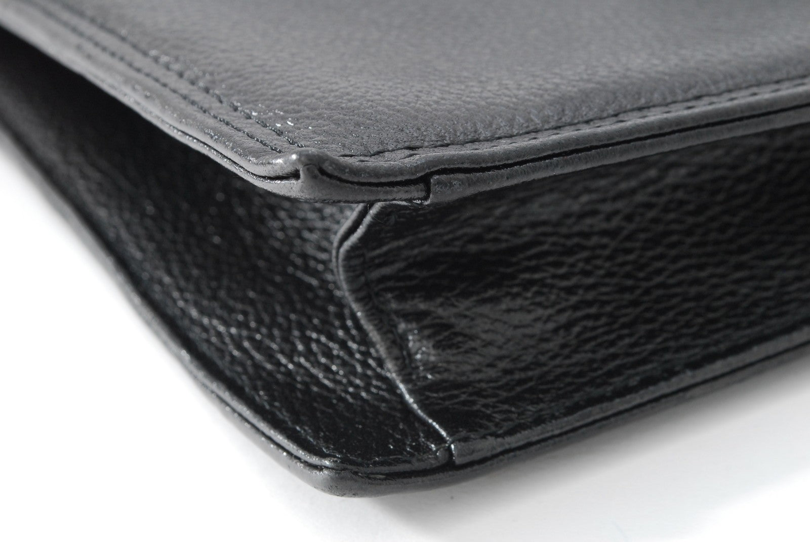Saint Laurent Yves Clutch Bag - Black, Leather 