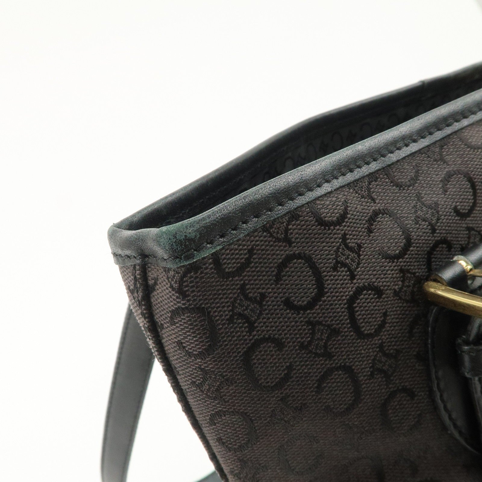 Celine C Macadam Tote Bag - Black, Canvas 