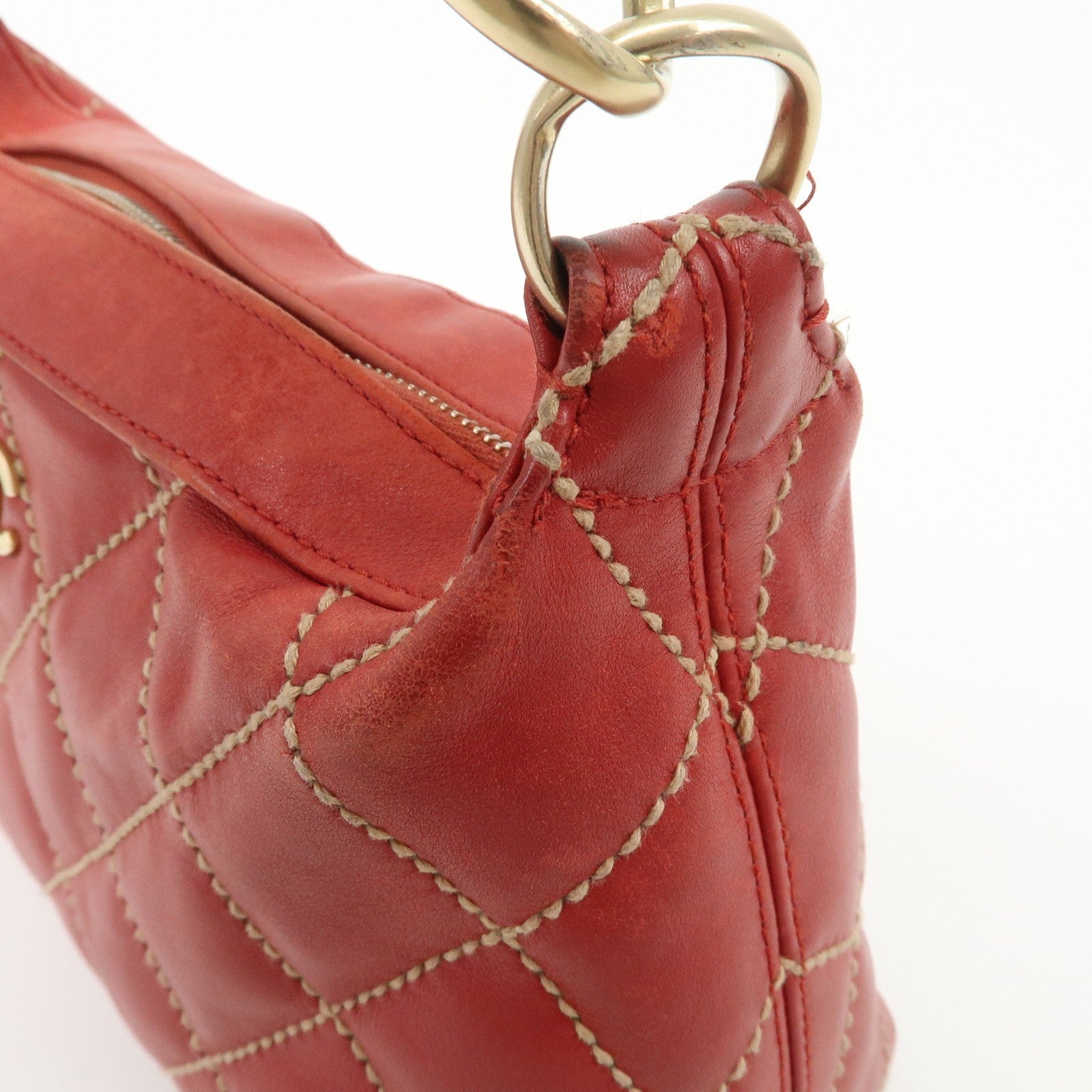 Chanel Mark Wild Handbag - Red, Leather