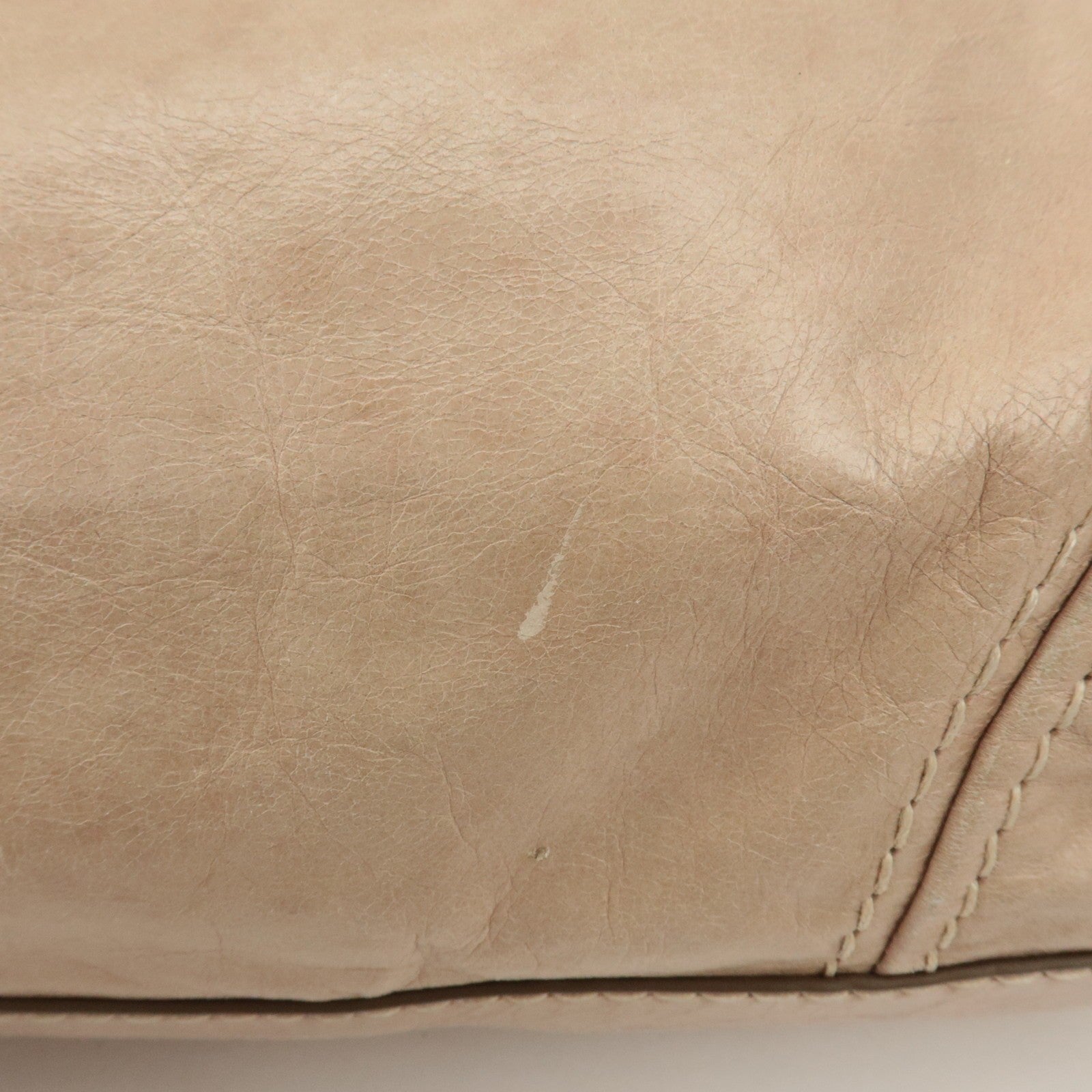 Prada Leather 2way Bag - Beige, Leather