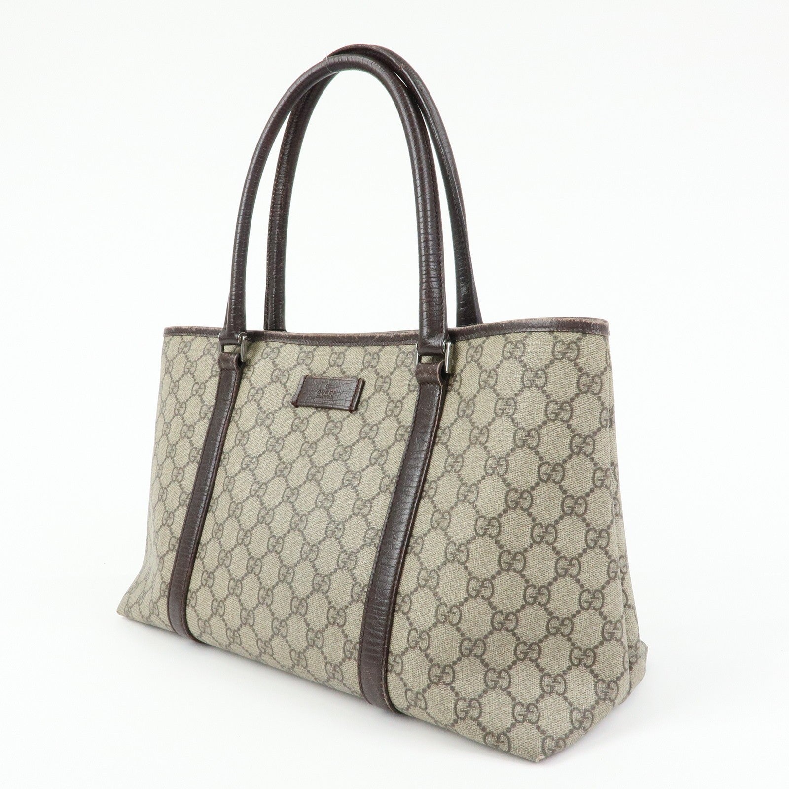 Gucci Supreme Tote Bag - Beige, GG Supreme Leather