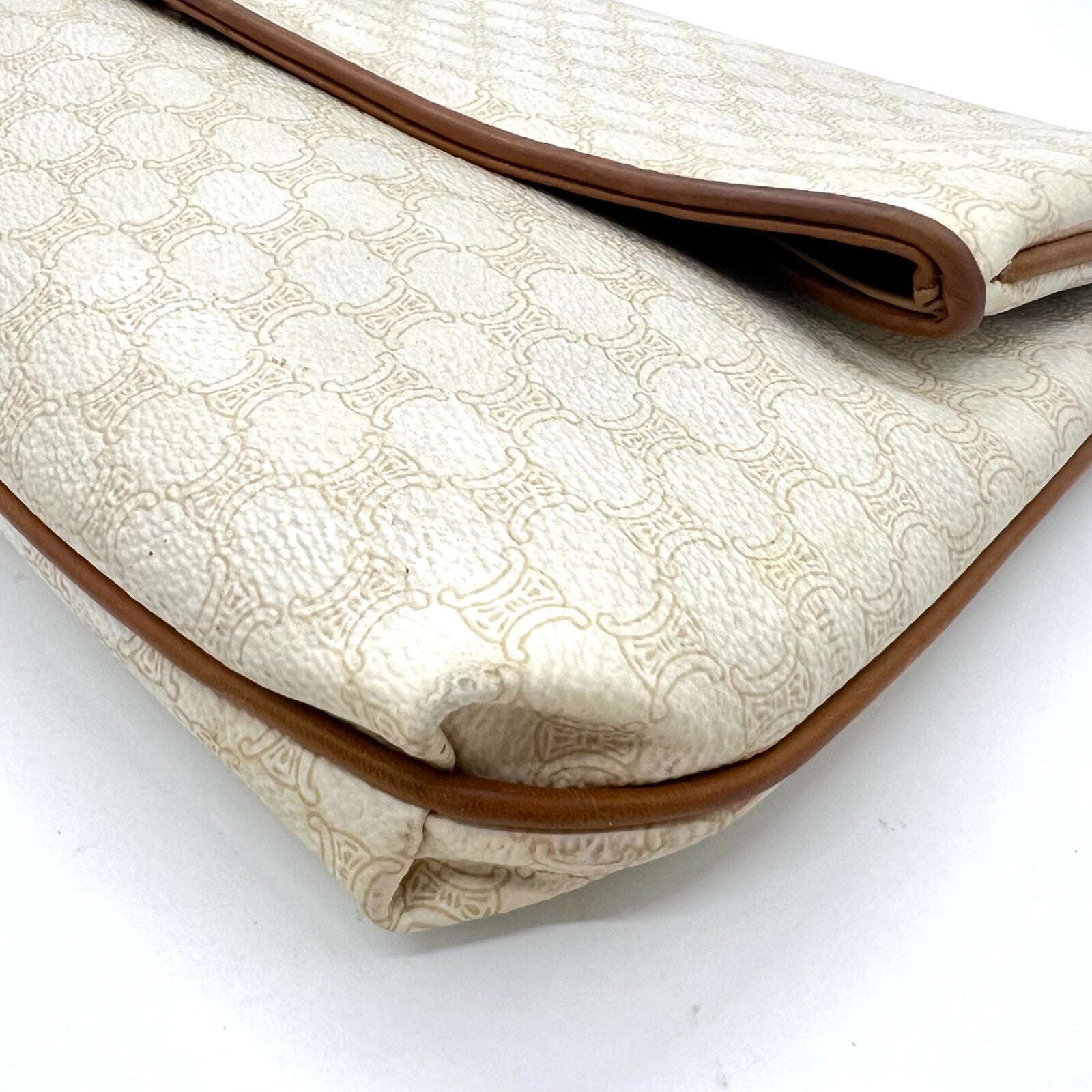 Celine Macadam Clutch - Ivory, Leather