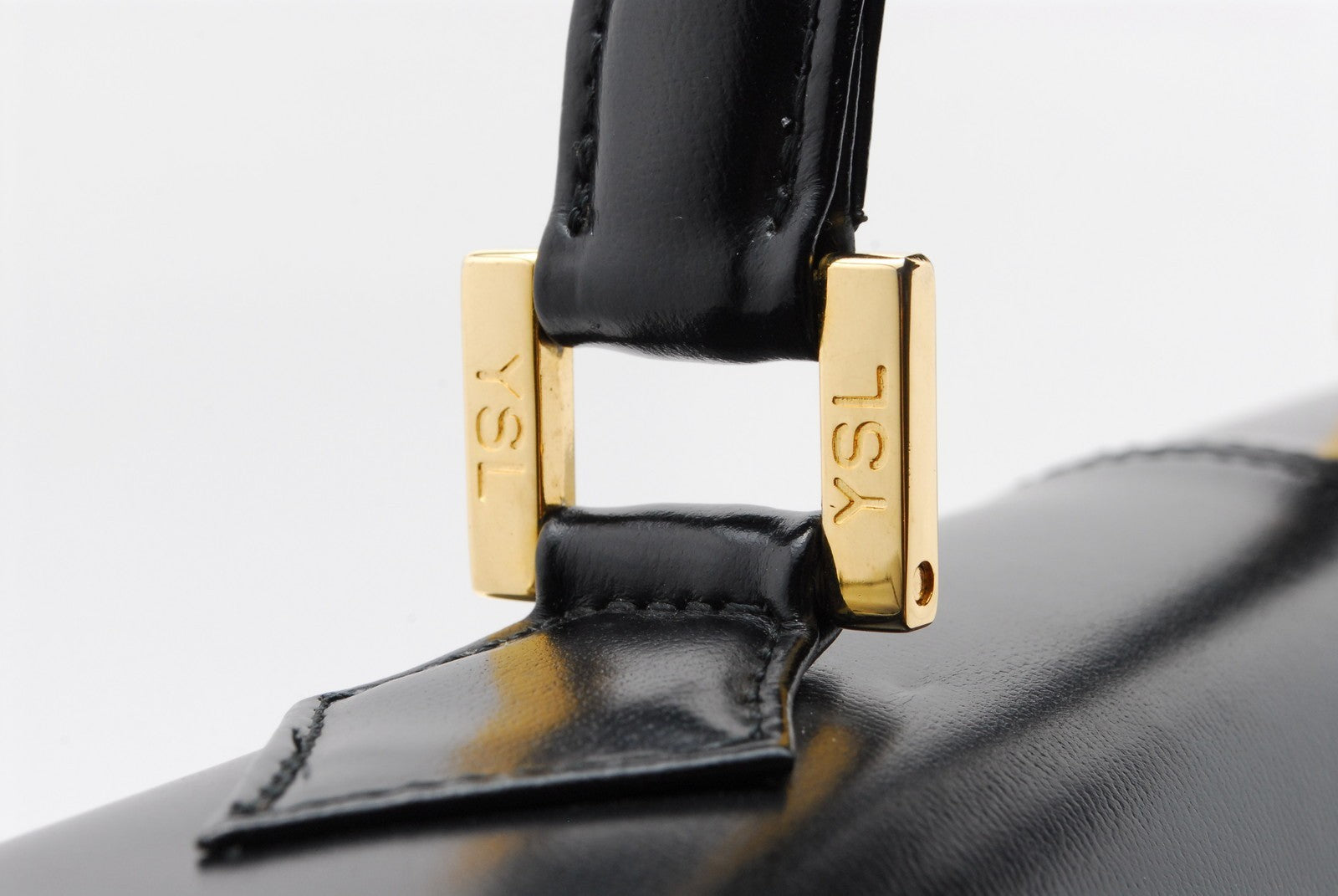 Saint Laurent Yves Saint Laurent Tote Hand Bag - Black, Leather