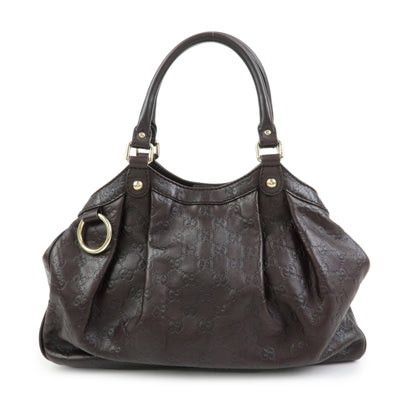 Gucci Sukey Tote Bag - Dark Brown, Guccissima Leather