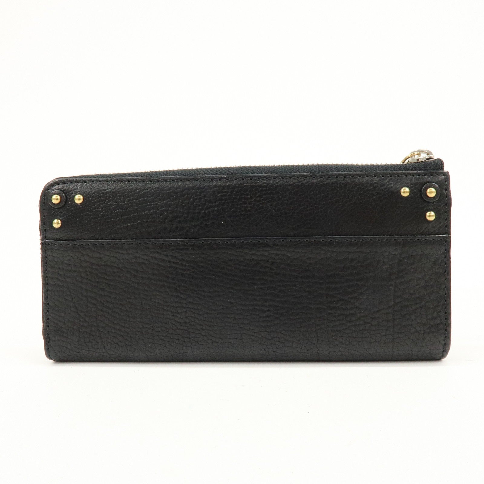 Chloe Aurora Studs Wallet - Black, Leather