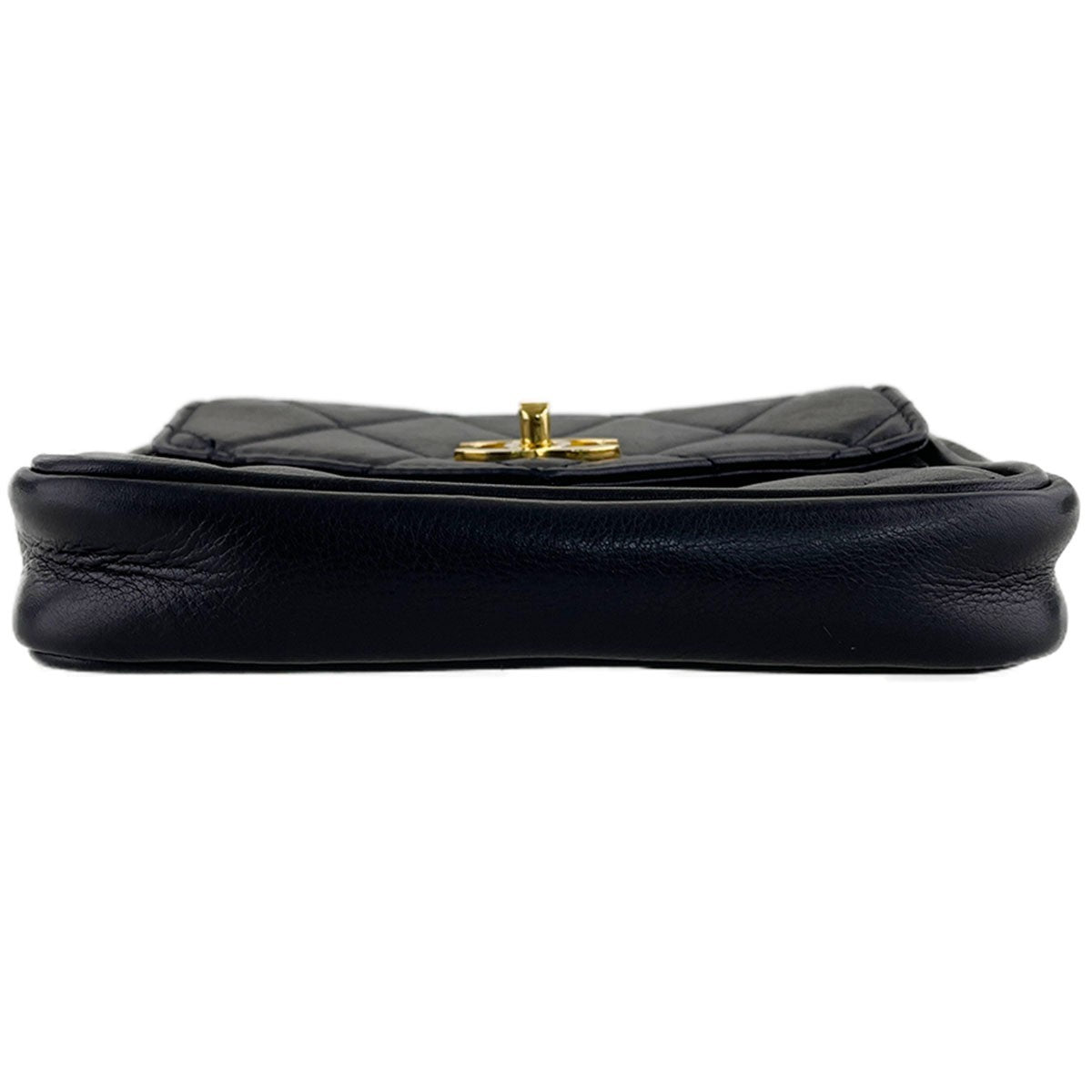 CHANEL Matelasse Waist Bag - Black, Lambskin Leather