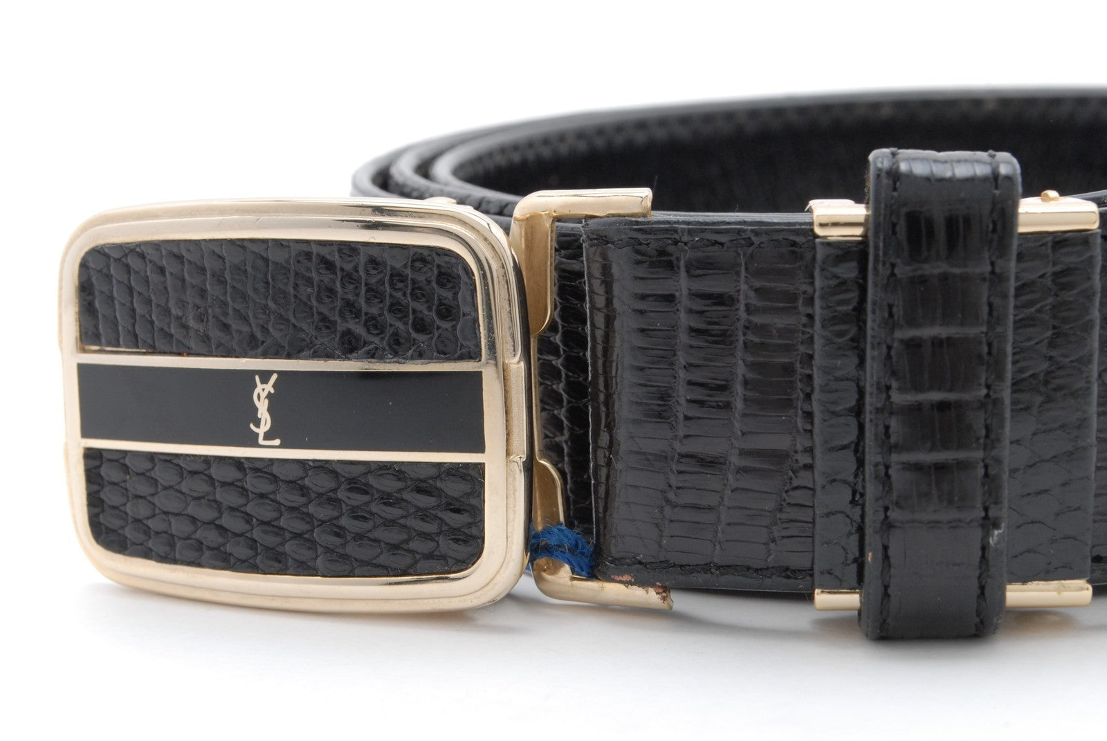 Saint Laurent Vintage YSL Belt - Black, Leather