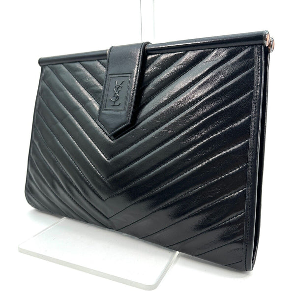 Yves Saint Laurent Black Clutch Bag