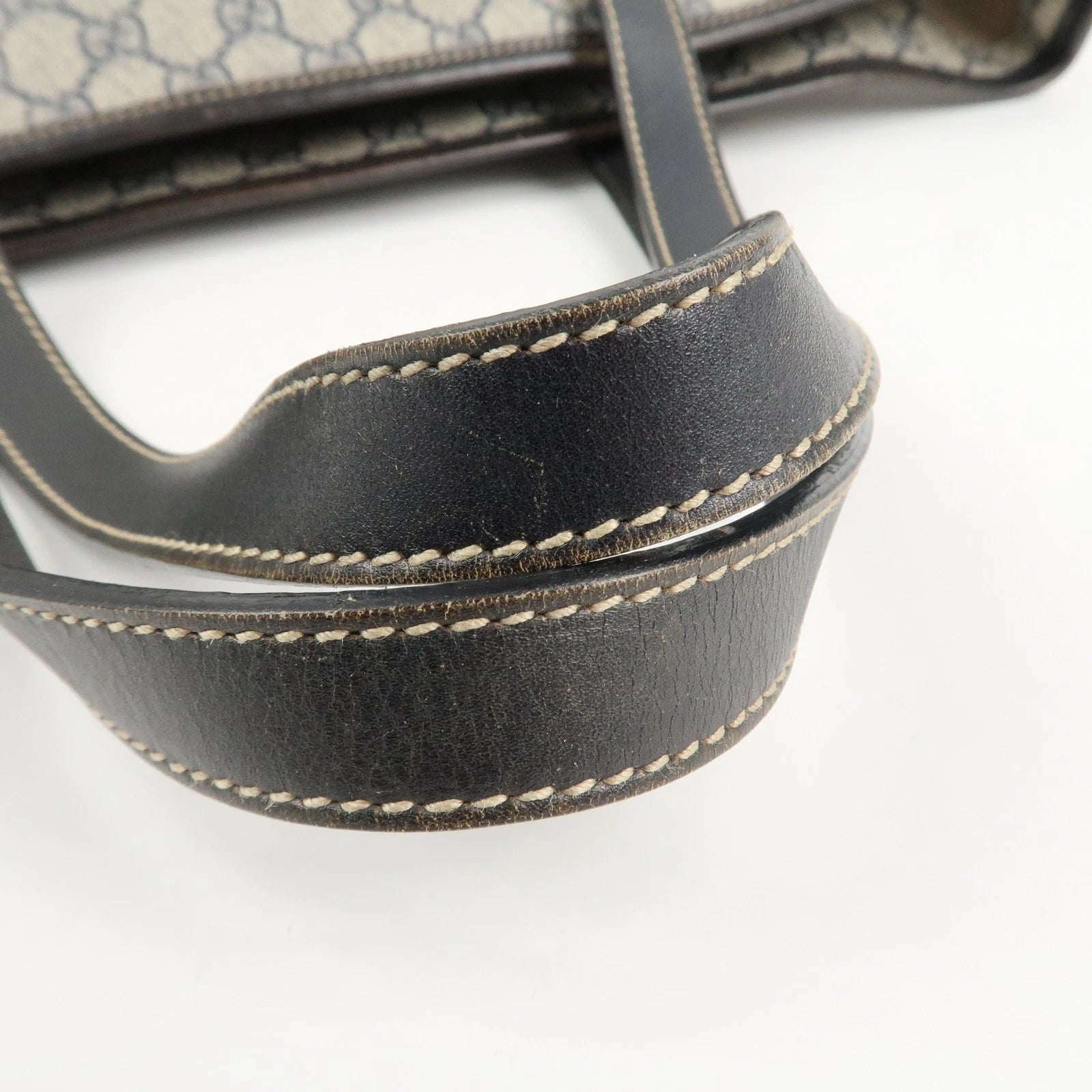 Gucci Supreme Leather Tote Bag - Beige, PVC