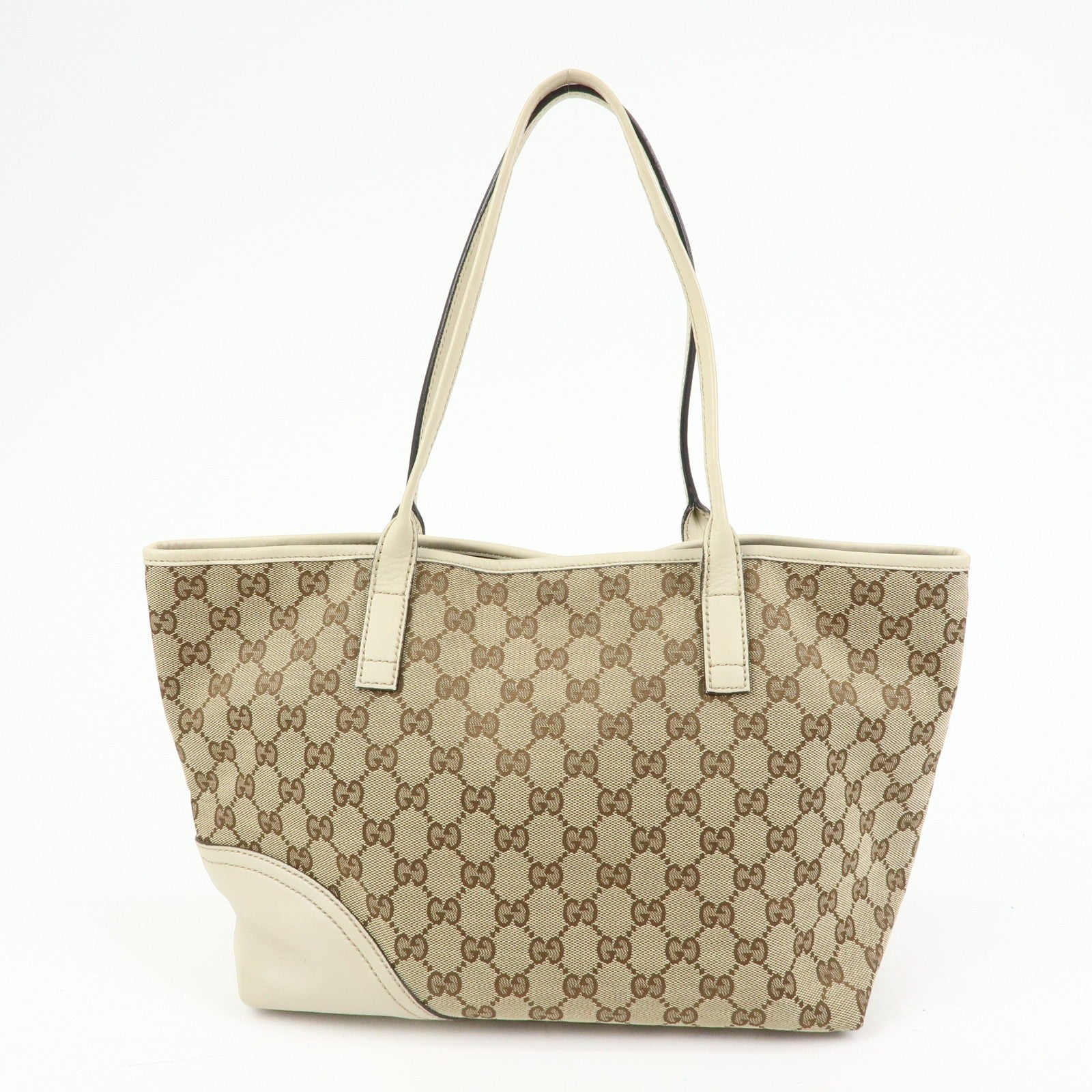 Gucci Interlocking G Tote Bag - Beige, Canvas and Leather