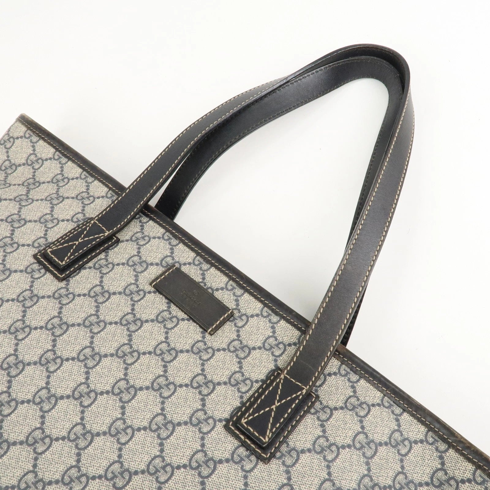 Gucci Supreme Leather Tote Bag - Beige, PVC