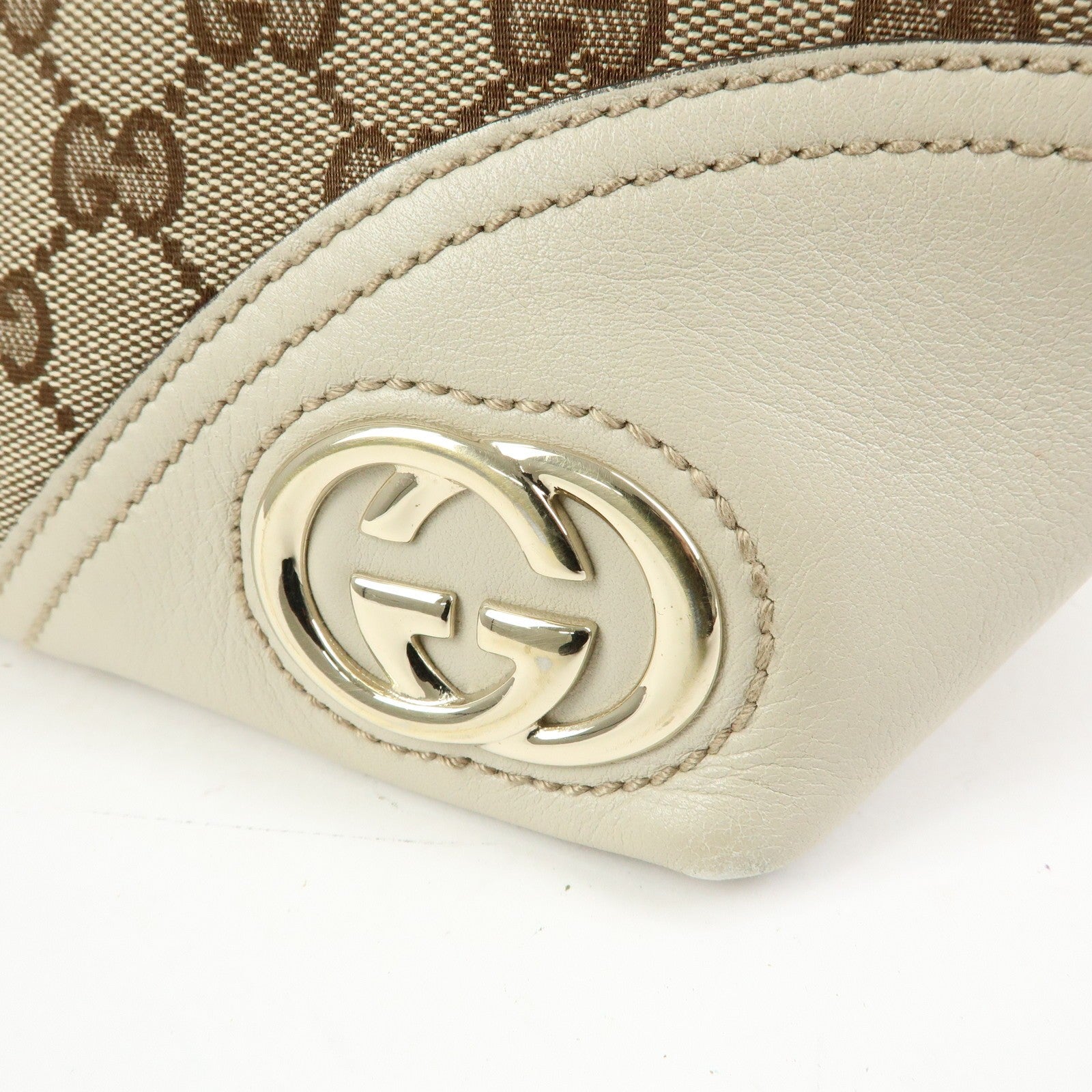 Gucci Interlocking G Tote Bag - Beige, Canvas and Leather
