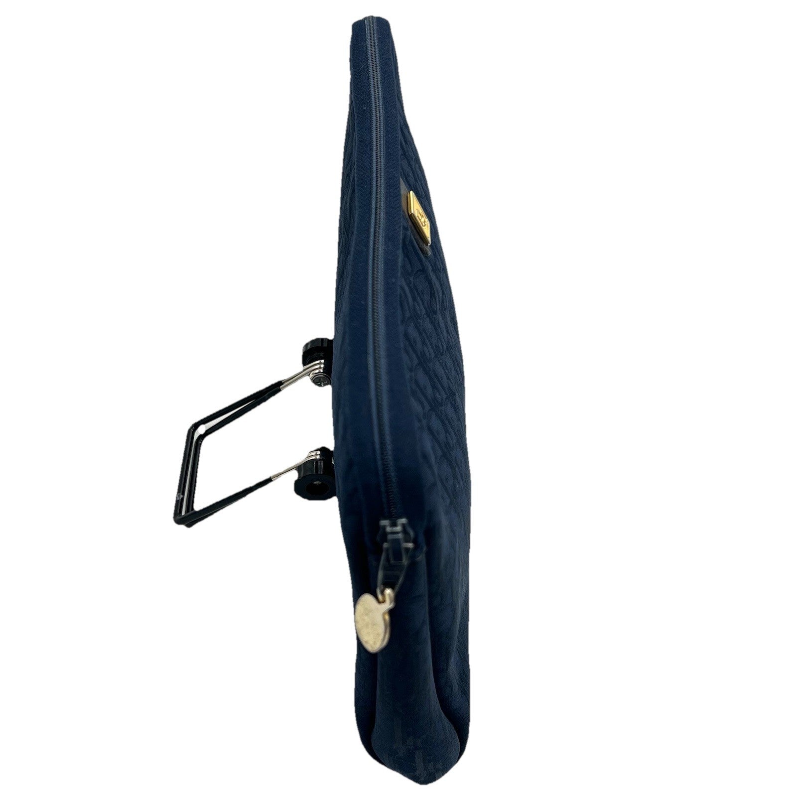 Christian Dior Trotter Clutch Bag Navy Canvas