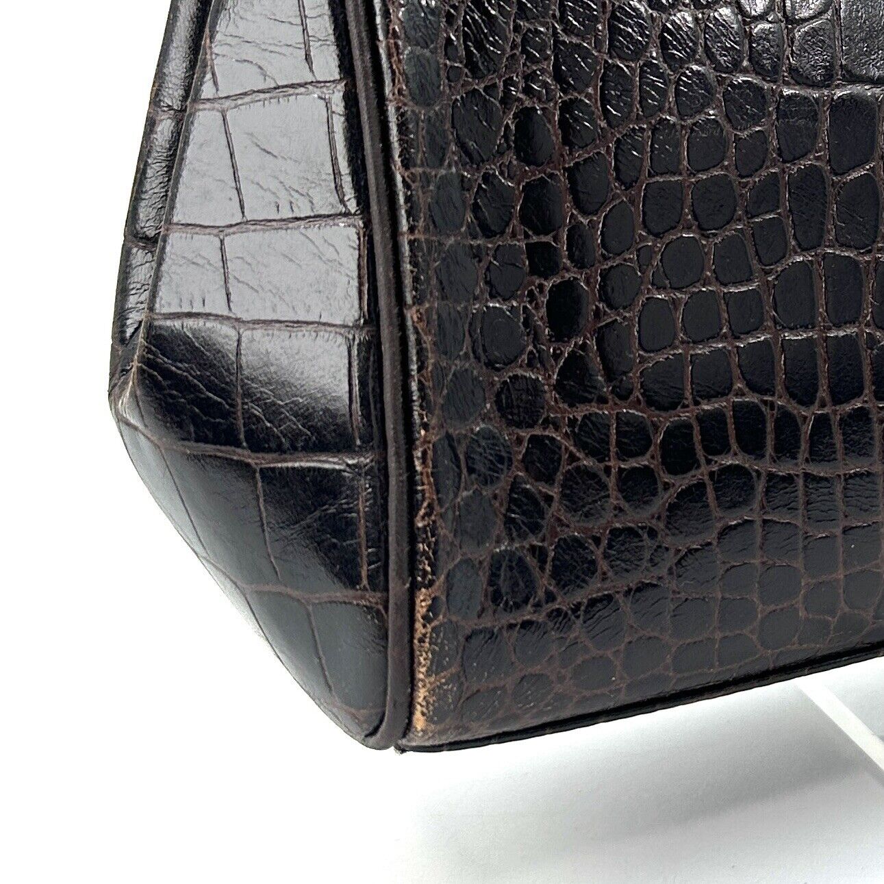 Yves Saint Laurent YSL Vintage Black Leather Toto Handbag