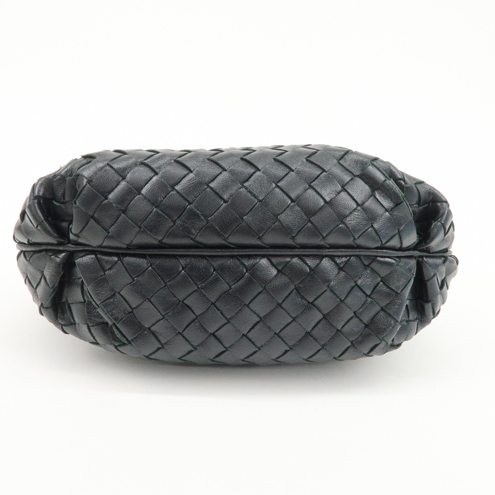 Bottega Veneta Intrecciato Leather Shoulder Bag - Black