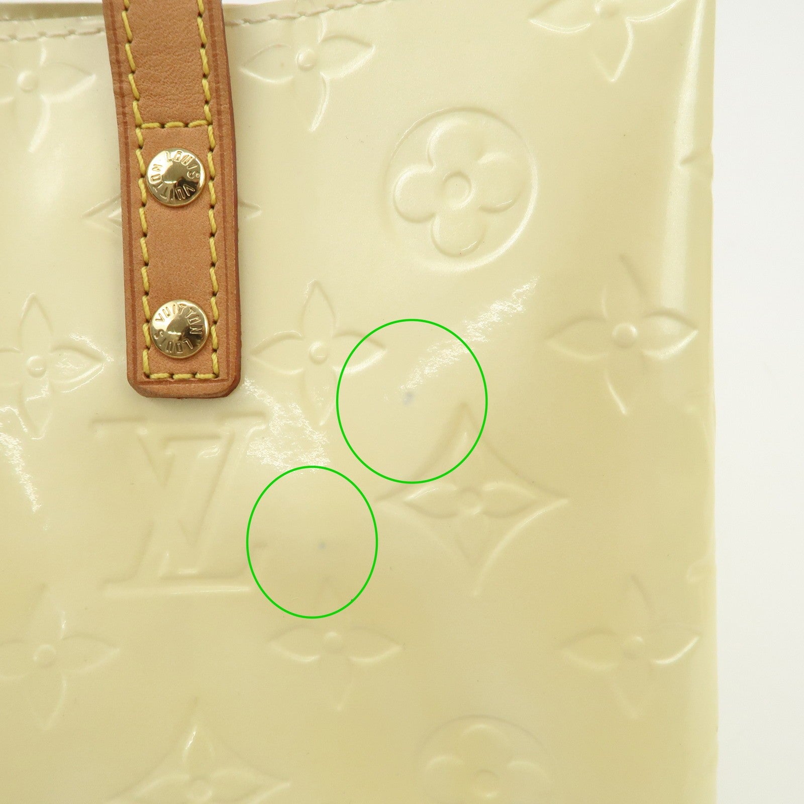 Louis Vuitton Monogram Perle Vernis Lead PM Hand Bag