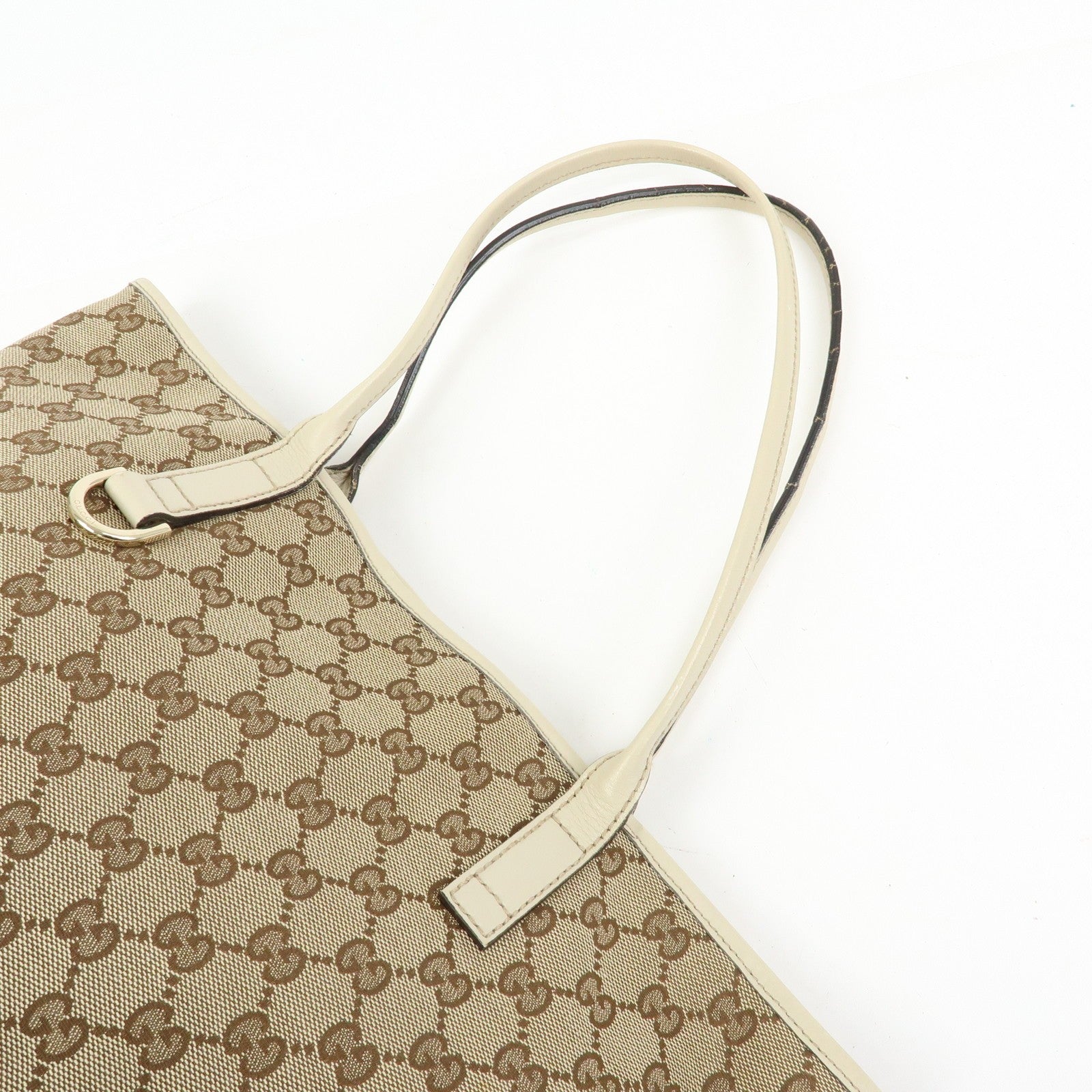 Gucci Interlocking G Tote Bag - Beige, Canvas and Leather