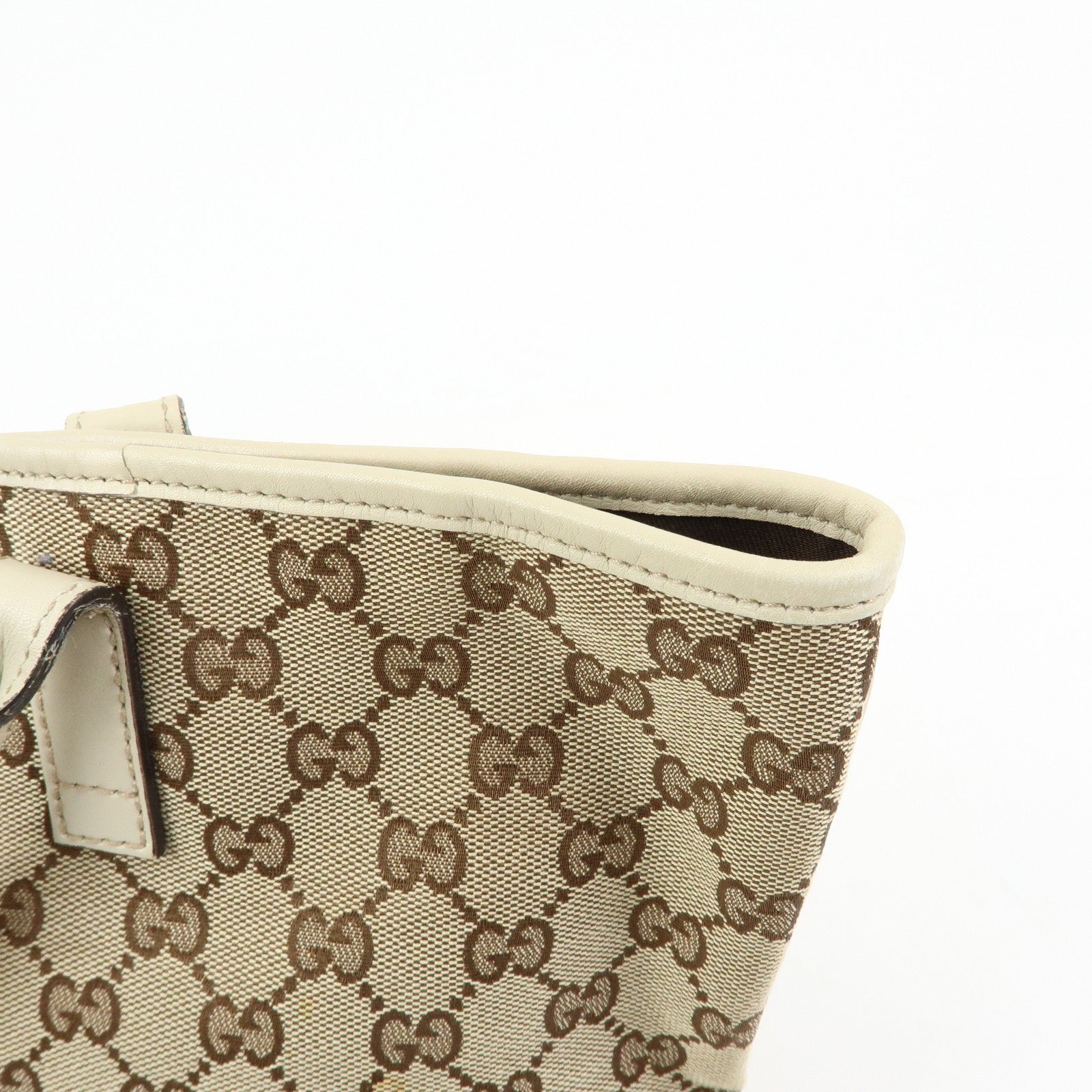 Gucci Interlocking G Tote Bag - Beige, Canvas and Leather