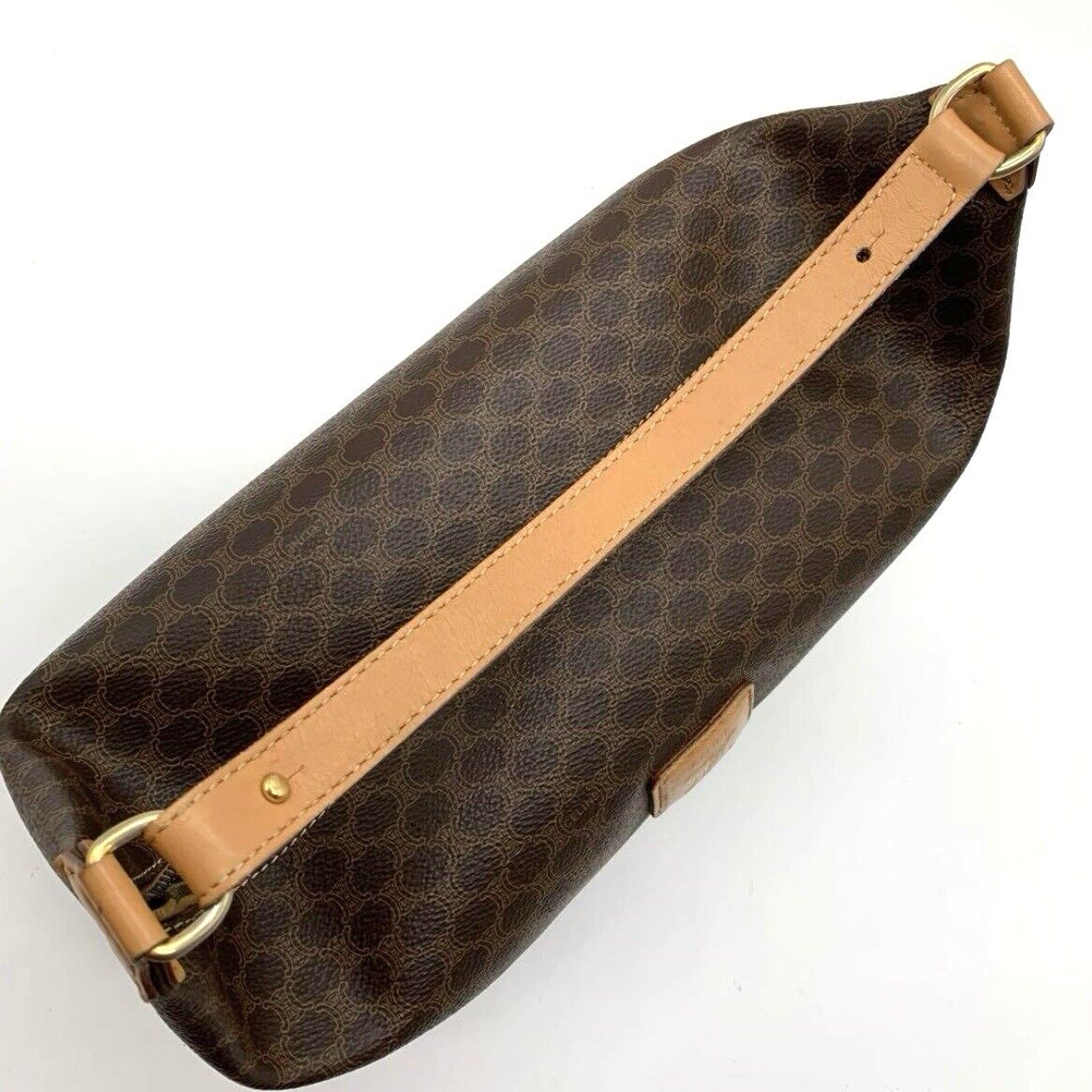 CELINE Macadam Accessory Pouch Triomphe Handbag PVC Leather